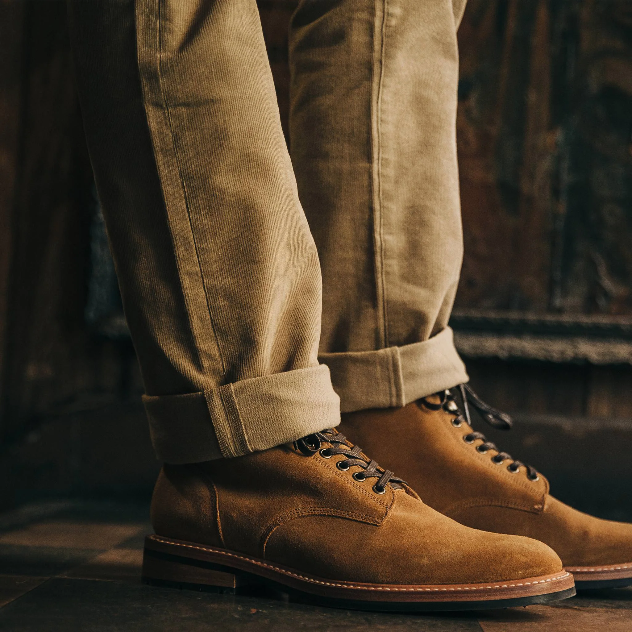 The Democratic All Day Pant in British Khaki Cord - Image 4