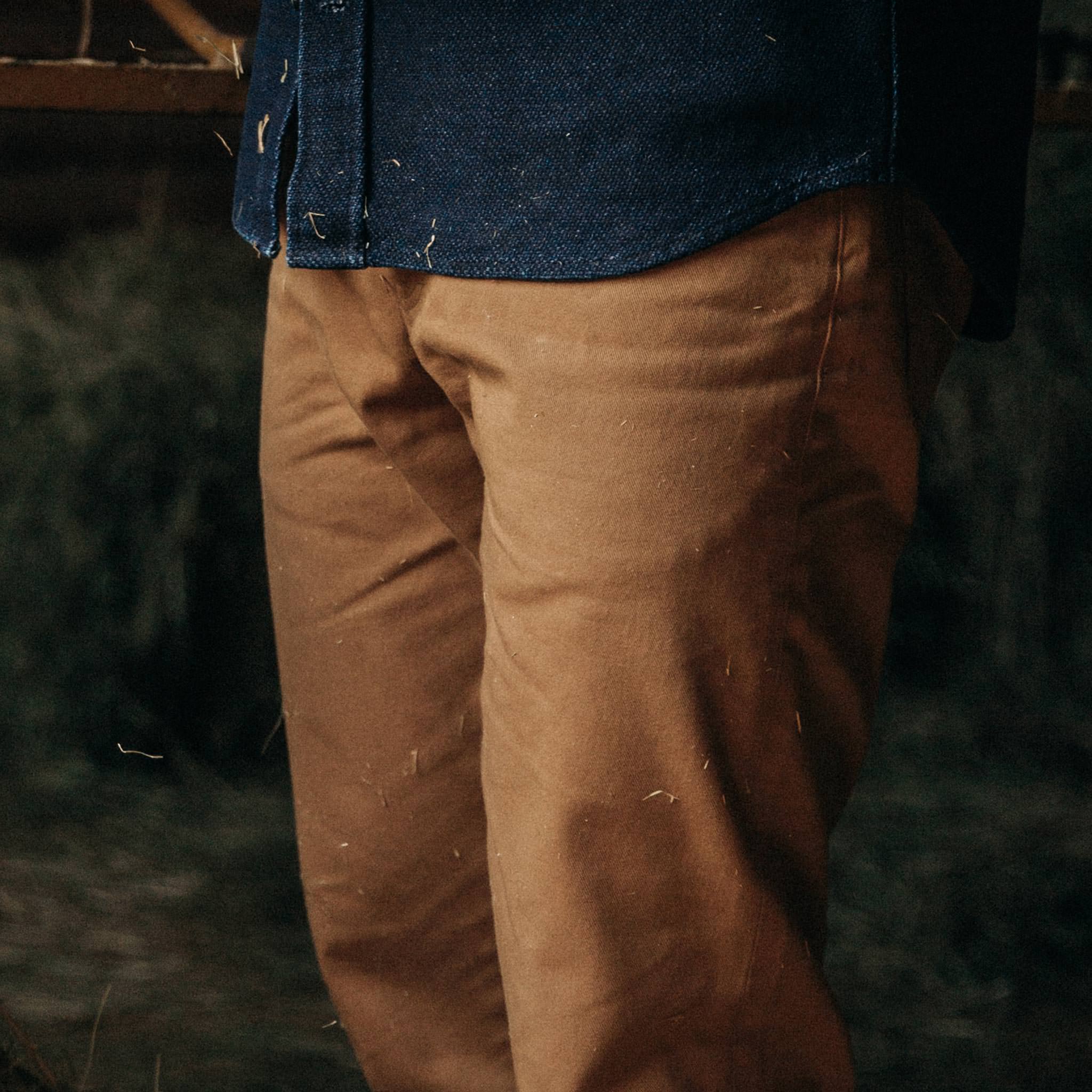 The Democratic All Day Pant in British Khaki Selvage - Image 4