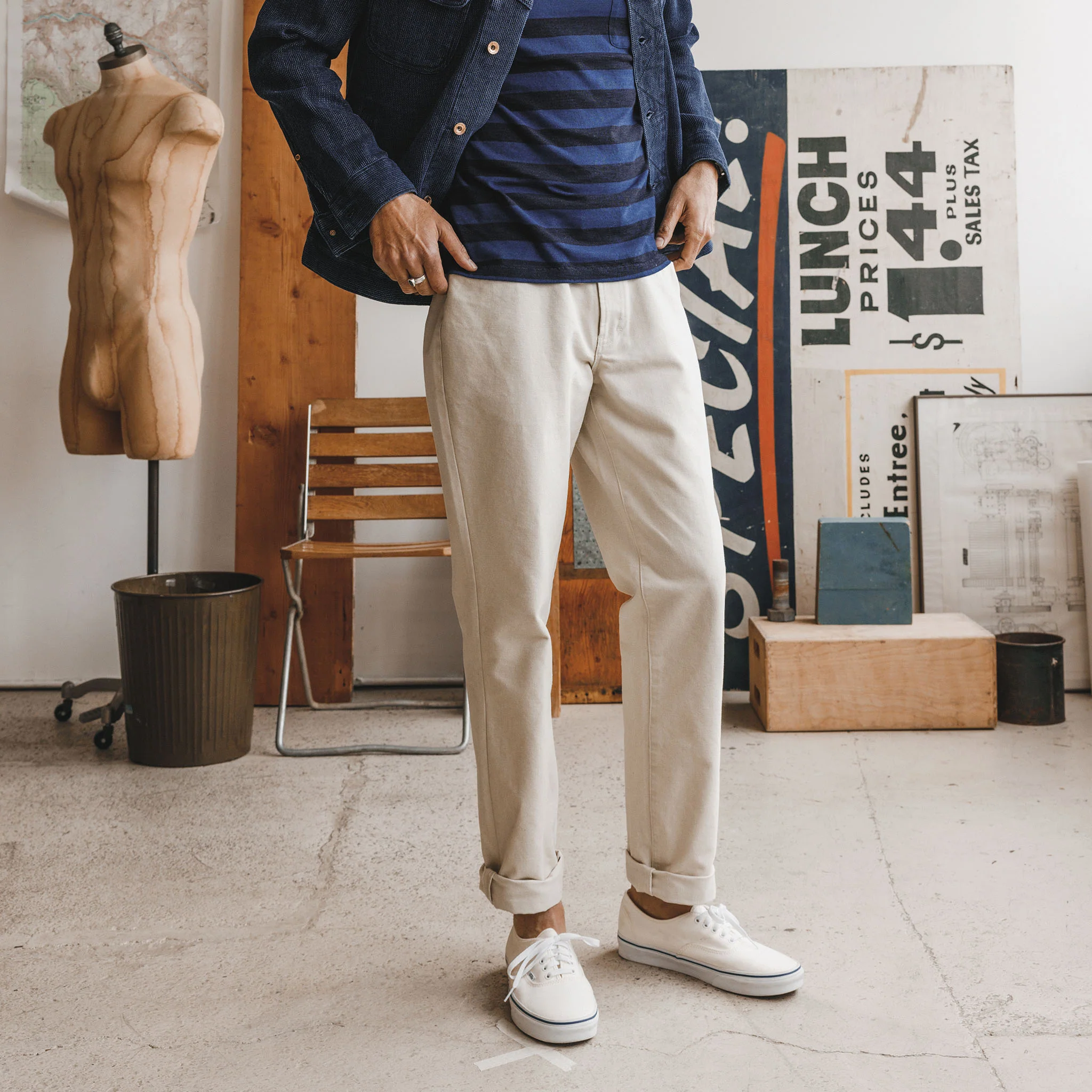 The Democratic All Day Pant in Dune Canvas - Image 2