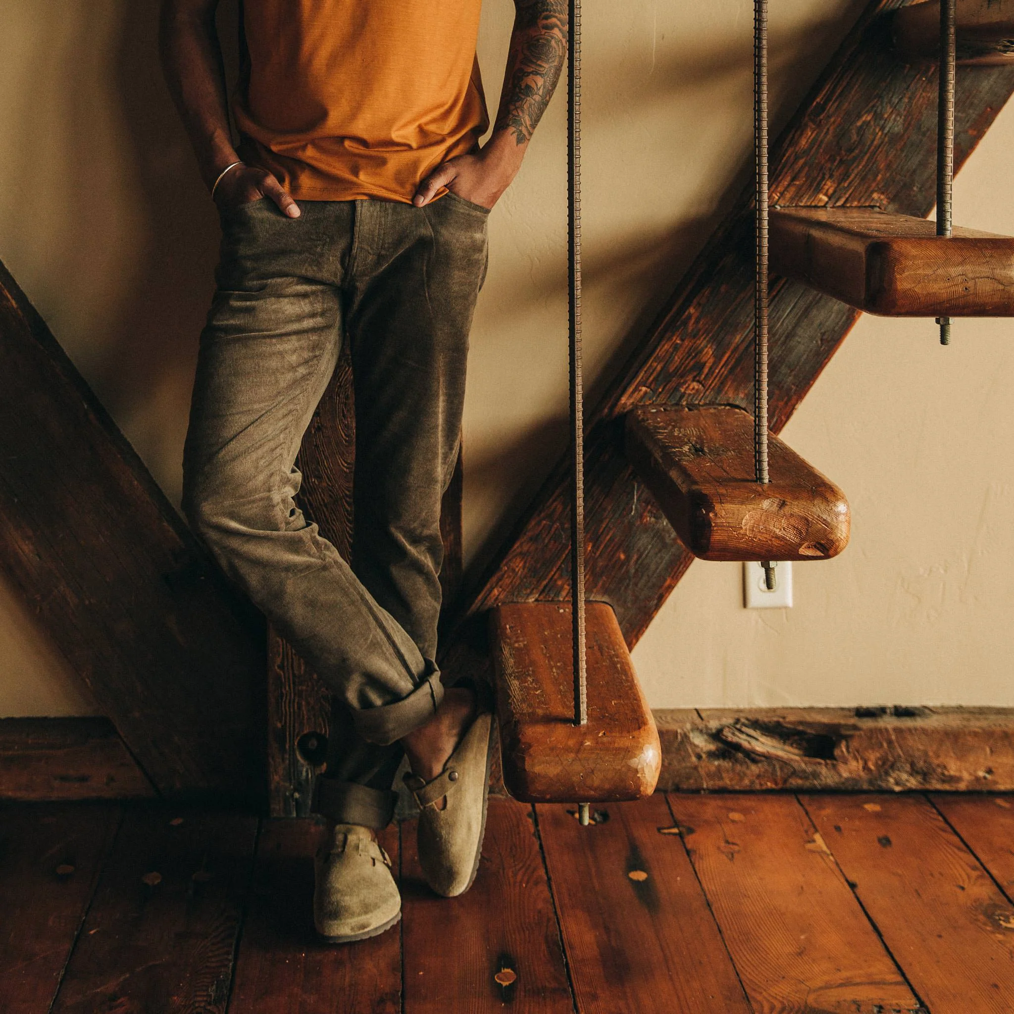 The Democratic All Day Pant in Espresso Cord - Image 2