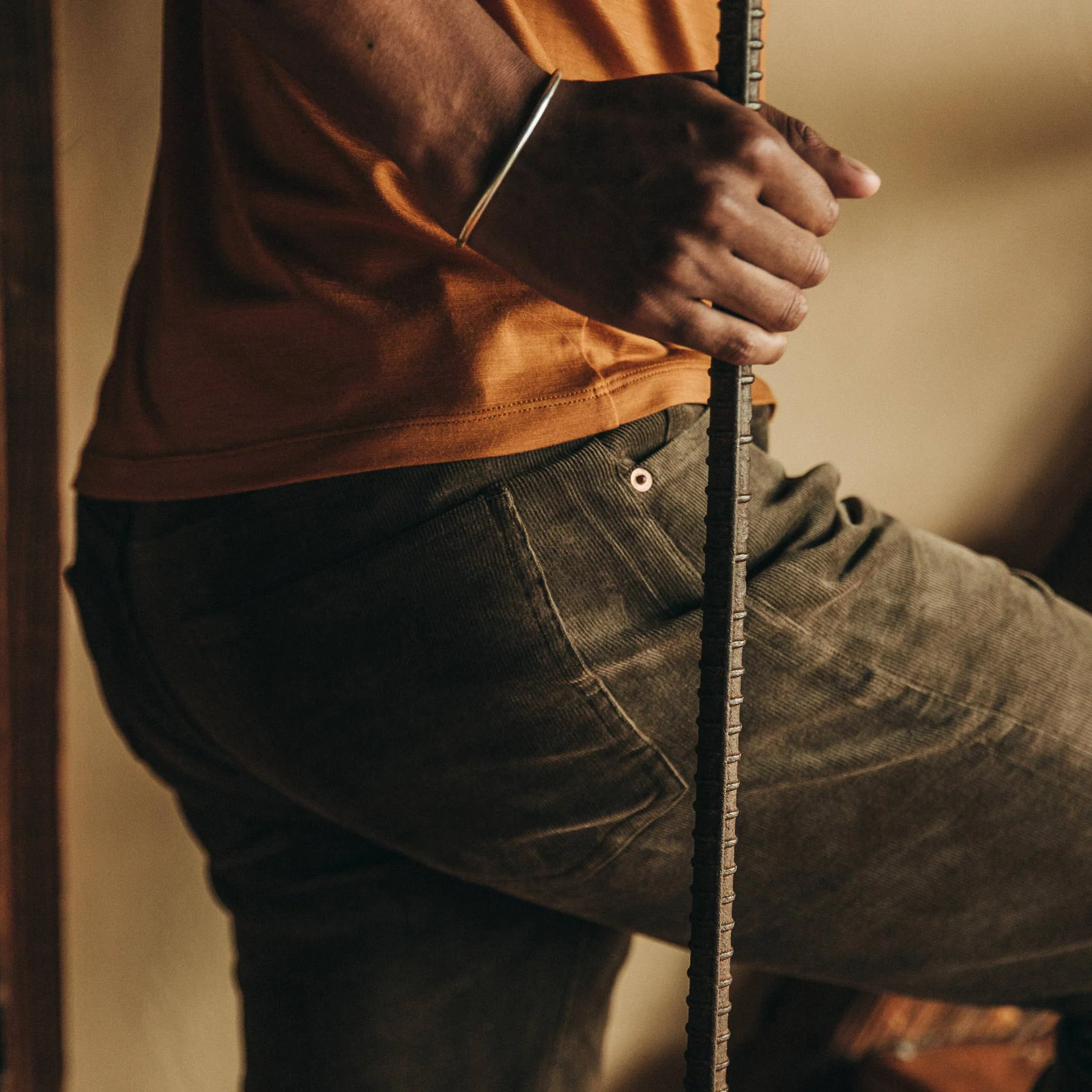 The Democratic All Day Pant in Espresso Cord - Image 4