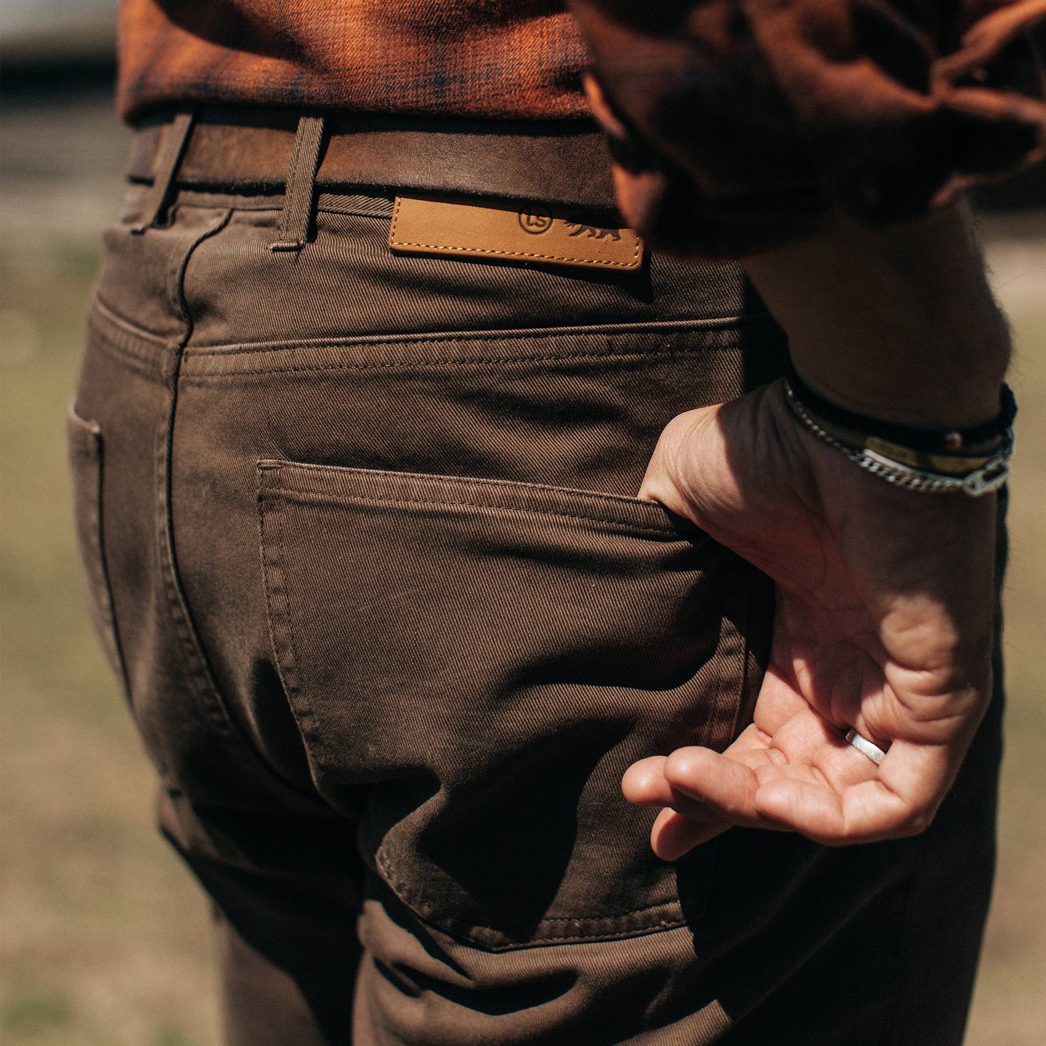 The Democratic All Day Pant in Espresso Selvage - Image 4