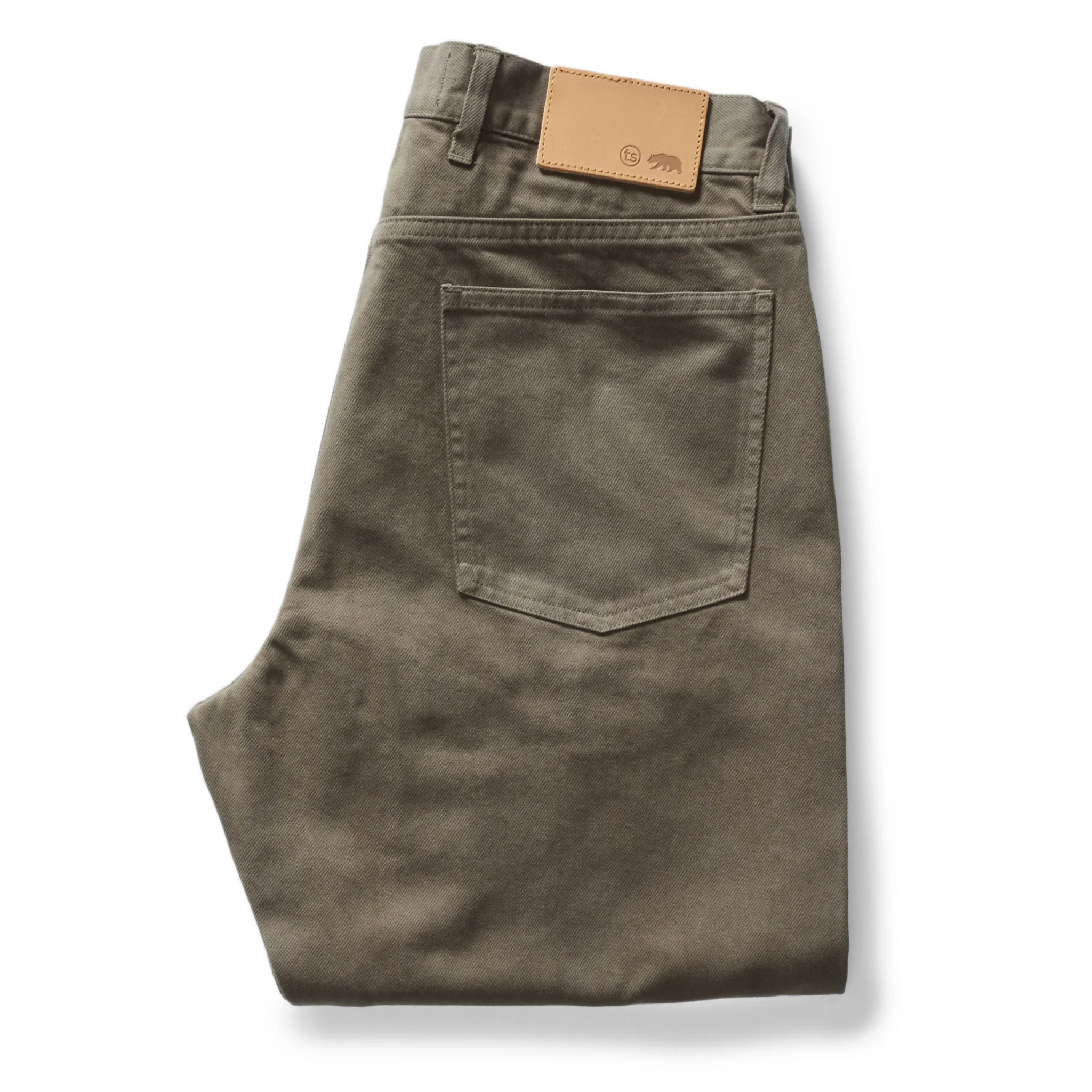 The Democratic All Day Pant in Fatigue Olive Selvage Denim - Image 5
