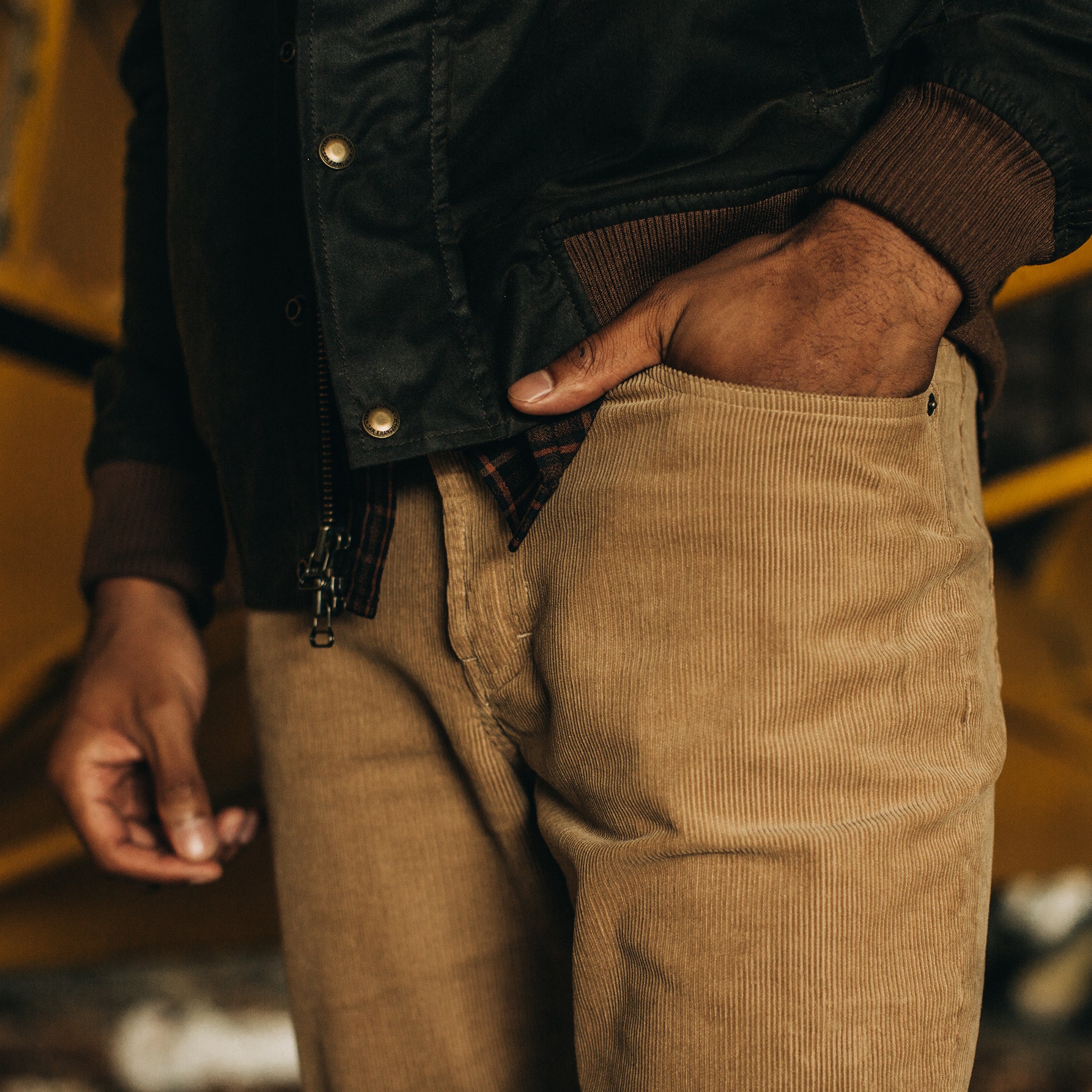 The Democratic All Day Pant in Khaki Cord - Image 3