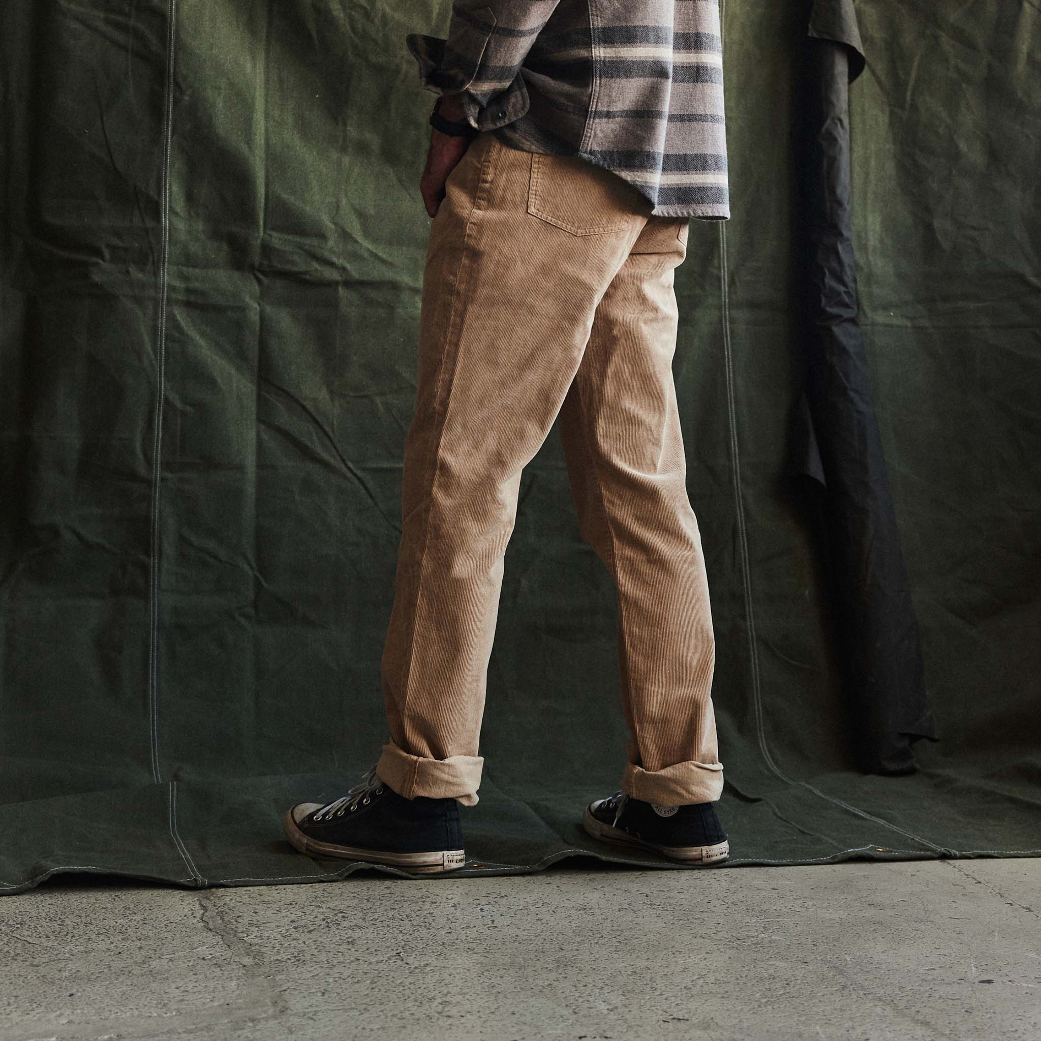 The Democratic All Day Pant in Light Khaki Cord - Image 3