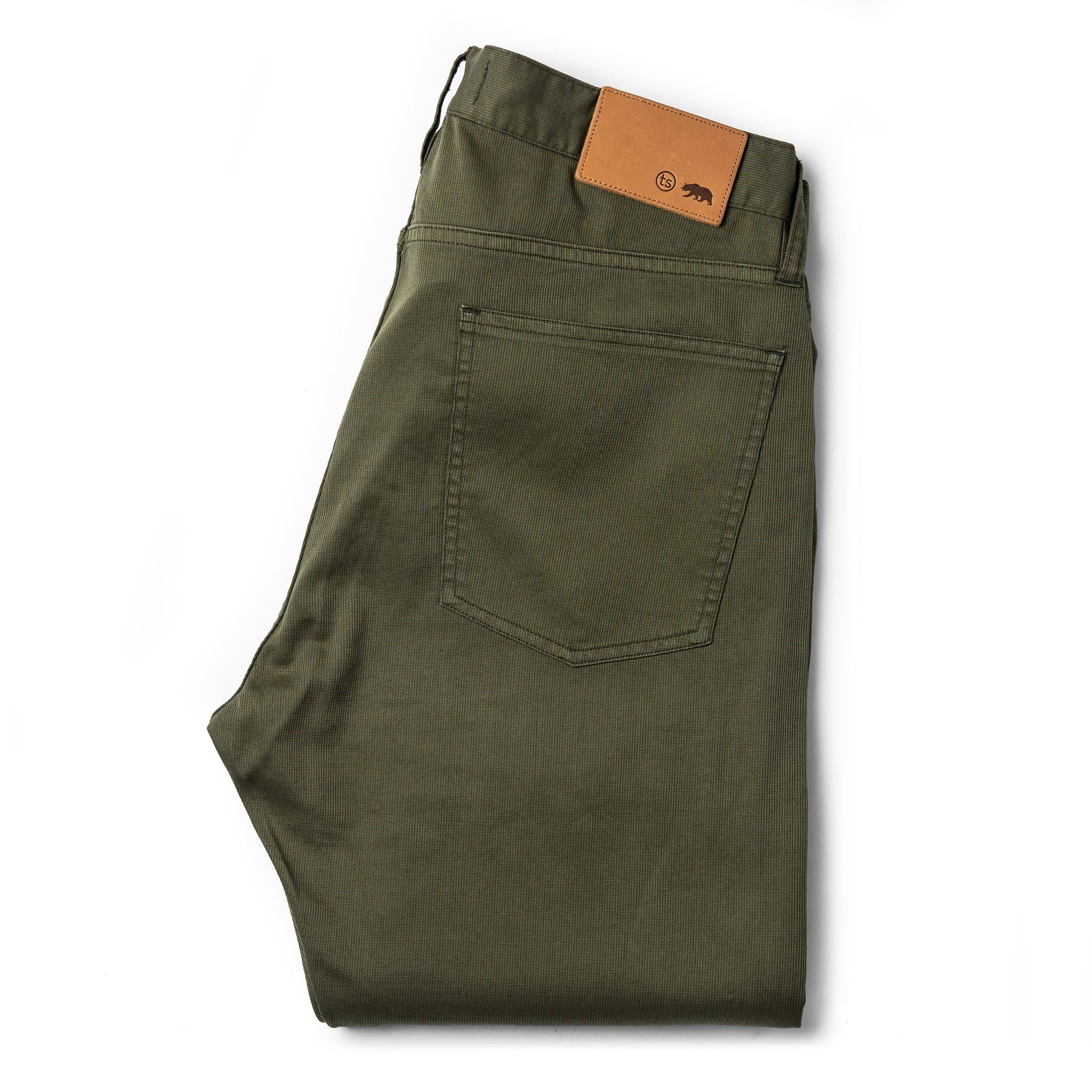 The Democratic All Day Pant in Olive Bedford Cord - Image 10