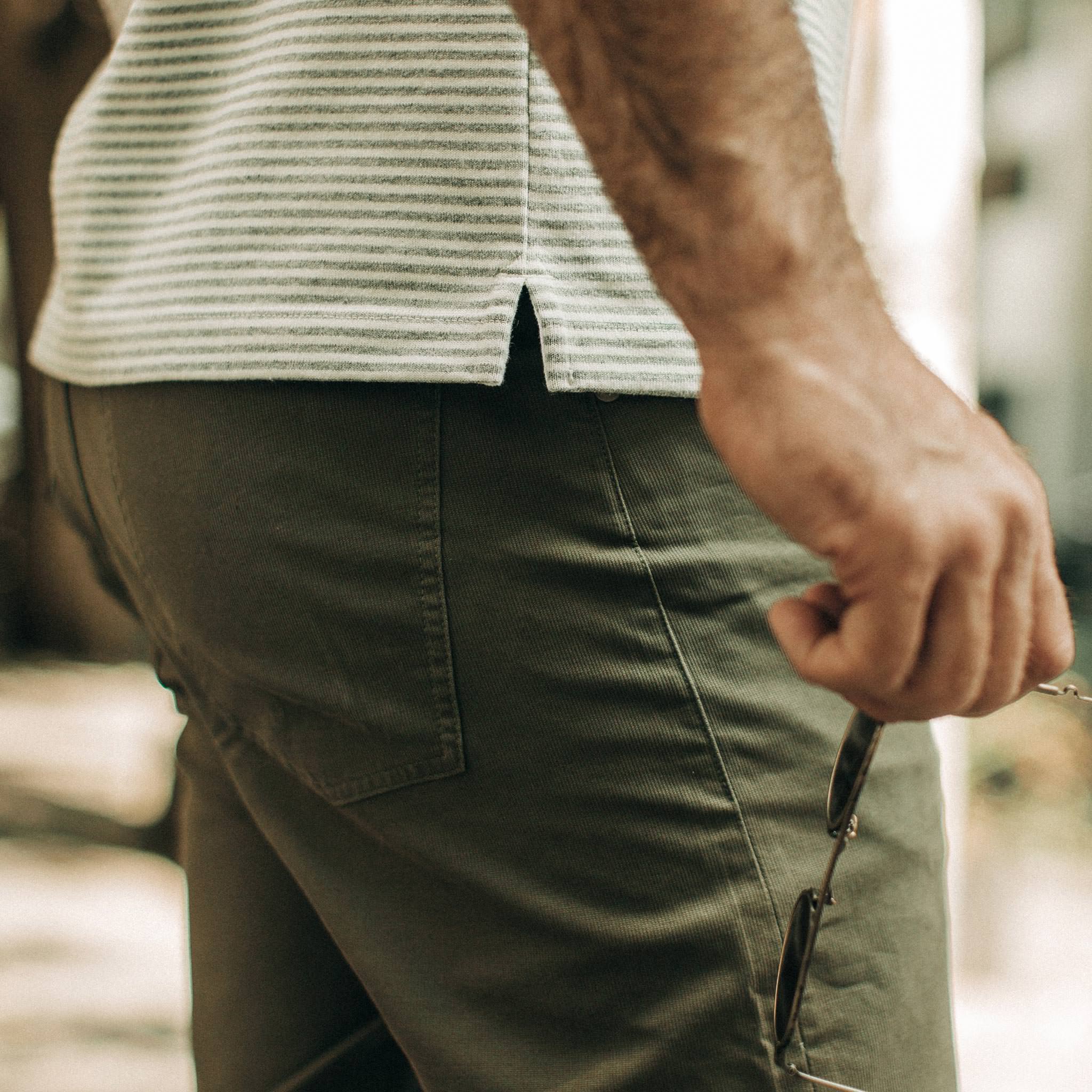 The Democratic All Day Pant in Olive Bedford Cord - Image 12