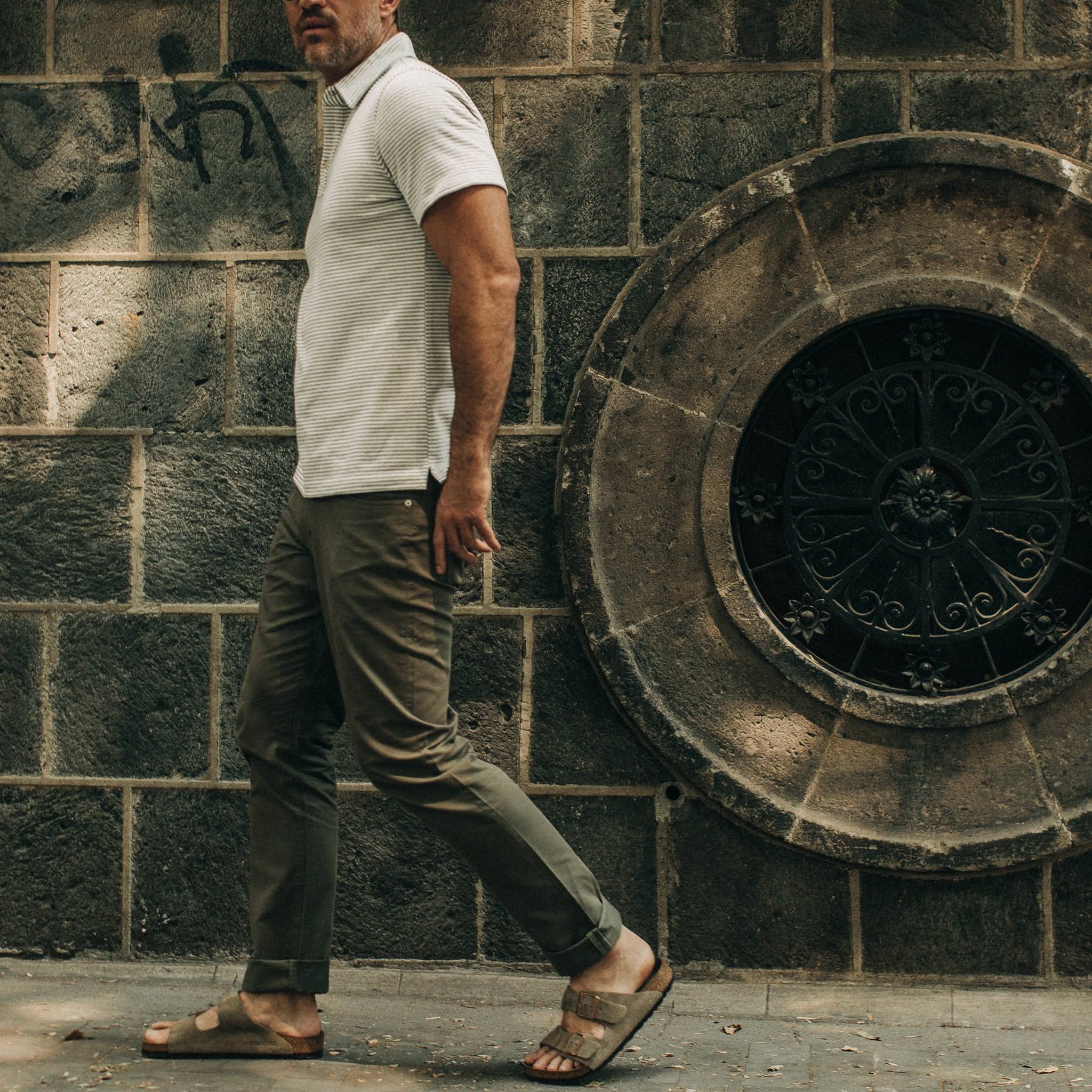 The Democratic All Day Pant in Olive Bedford Cord - Image 2