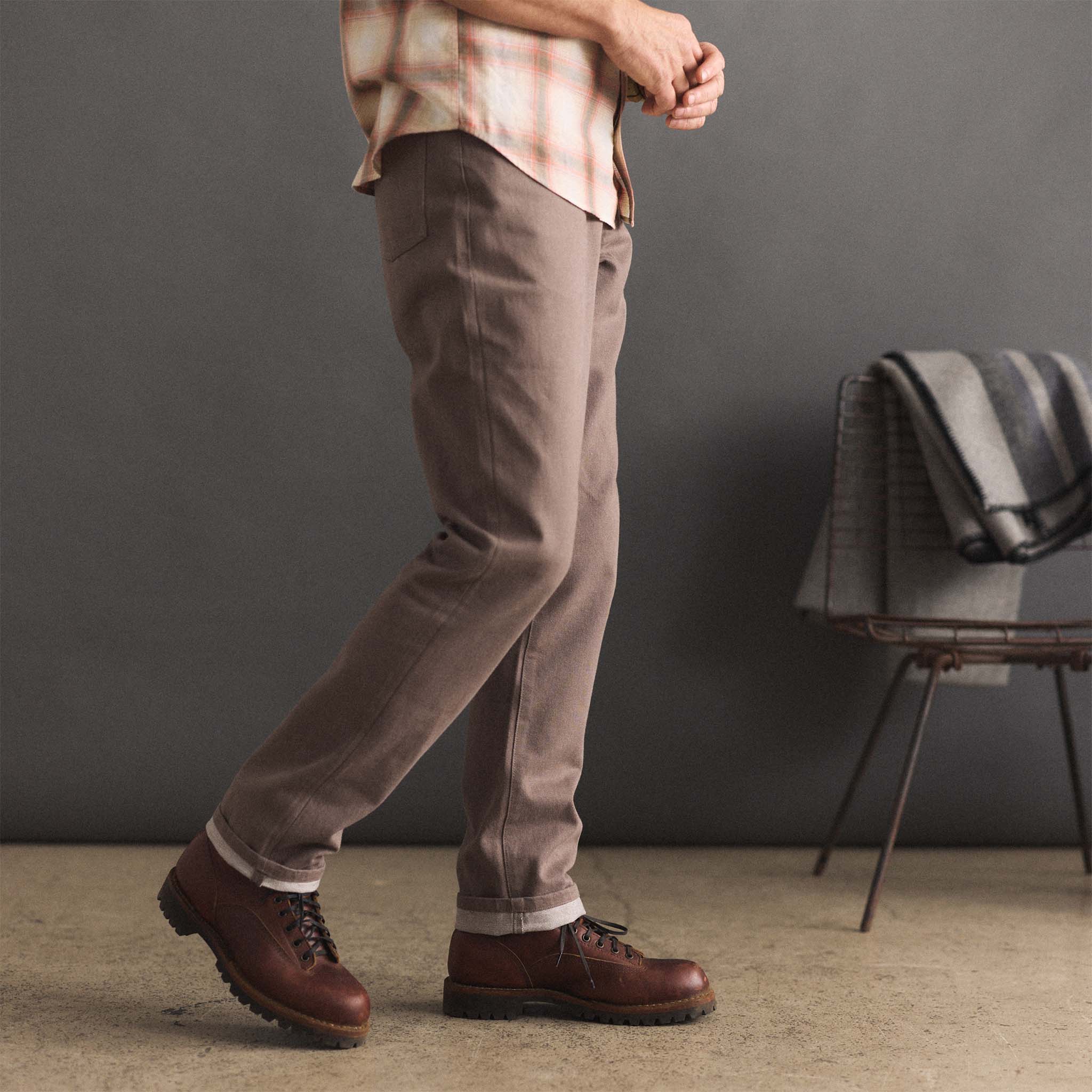 The Democratic All Day Pant in Silt Broken Twill - Image 3