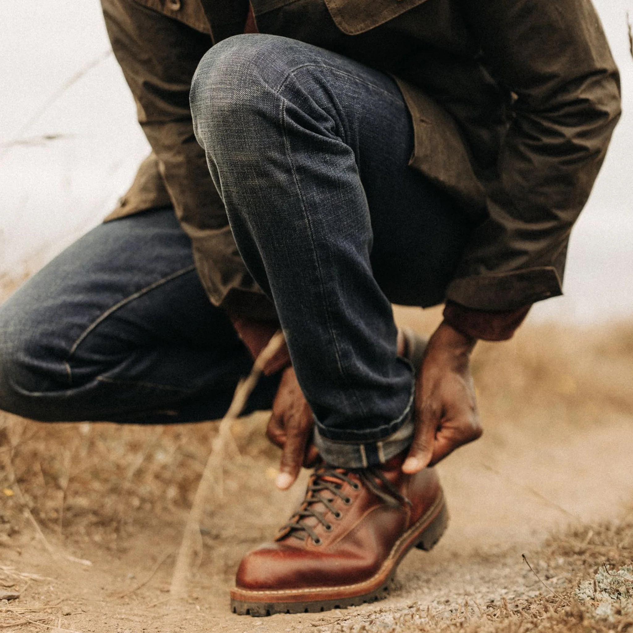 The Democratic Brushed Back Jean in Collins Resin Wash Selvage Denim - Image 5