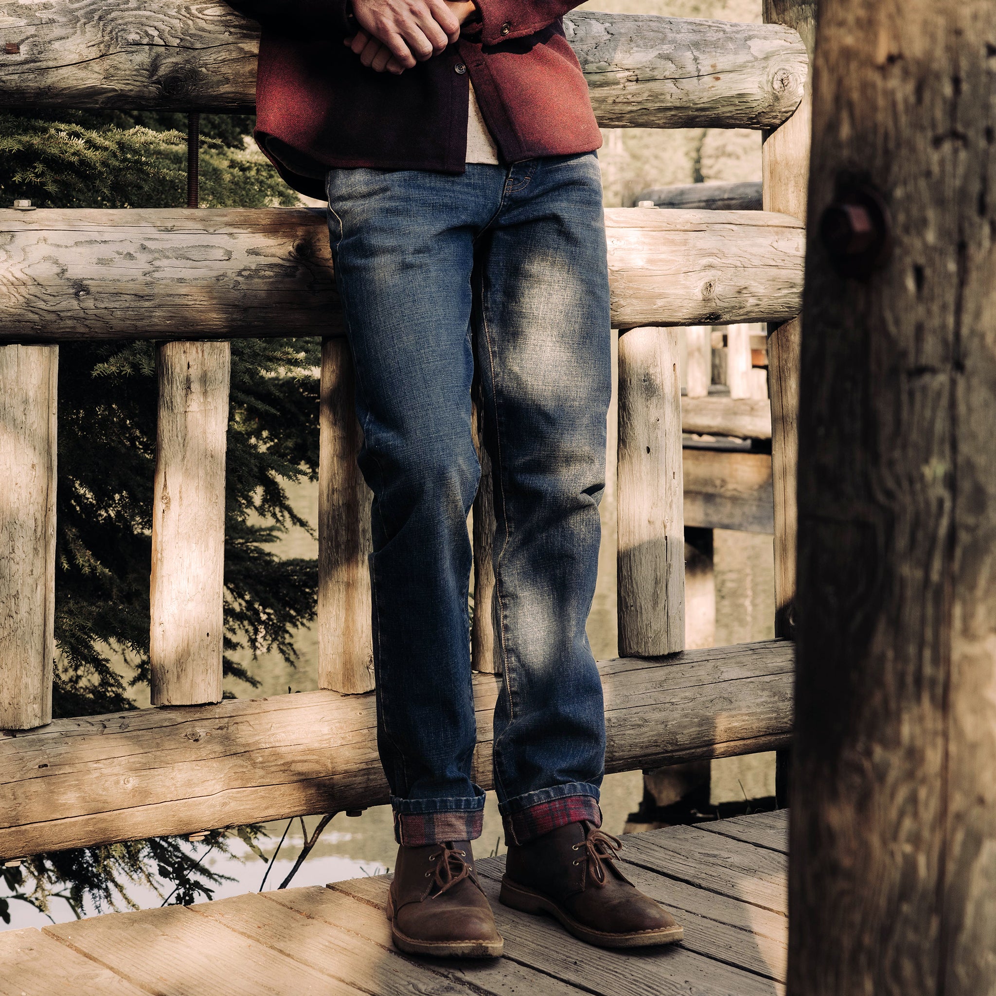 The Democratic Brushed Back Jean in Sawyer Wash Organic Selvage - Image 2