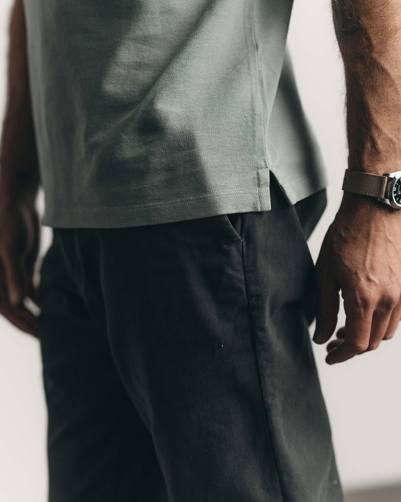 The Democratic Foundation Pant in Organic Faded Black - Image 3
