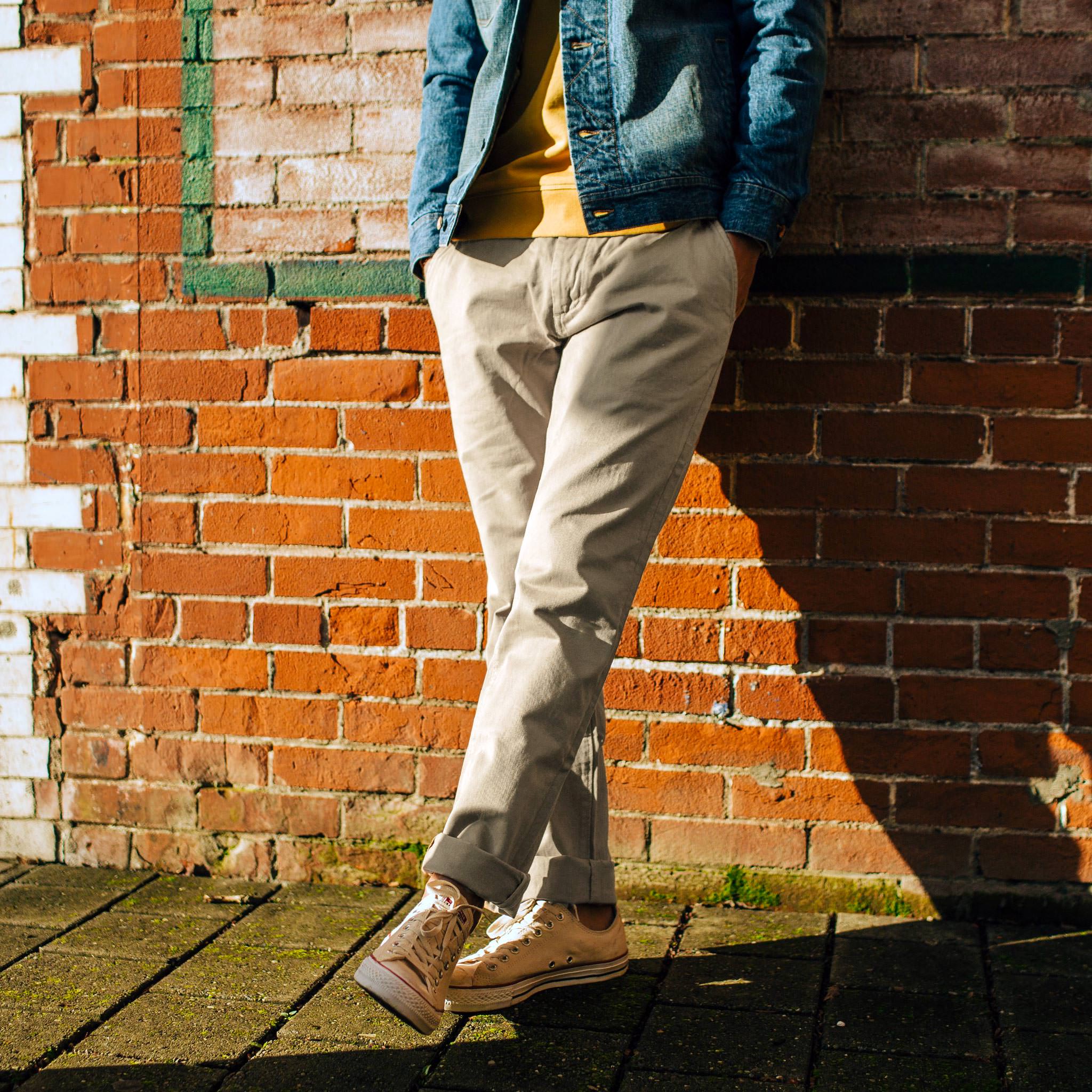 The Democratic Foundation Pant in Organic Stone - Image 2