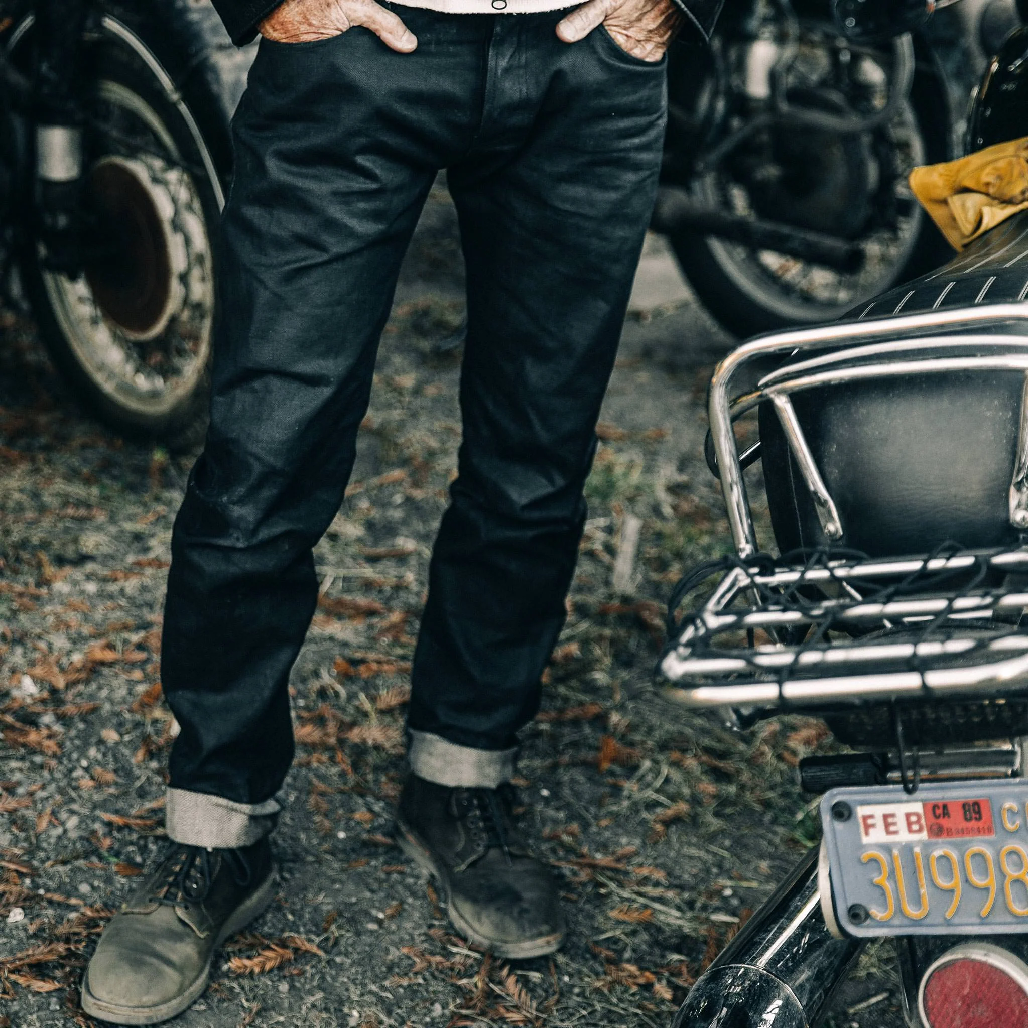 The Democratic Jean in Black Over-dye Selvage - Image 2