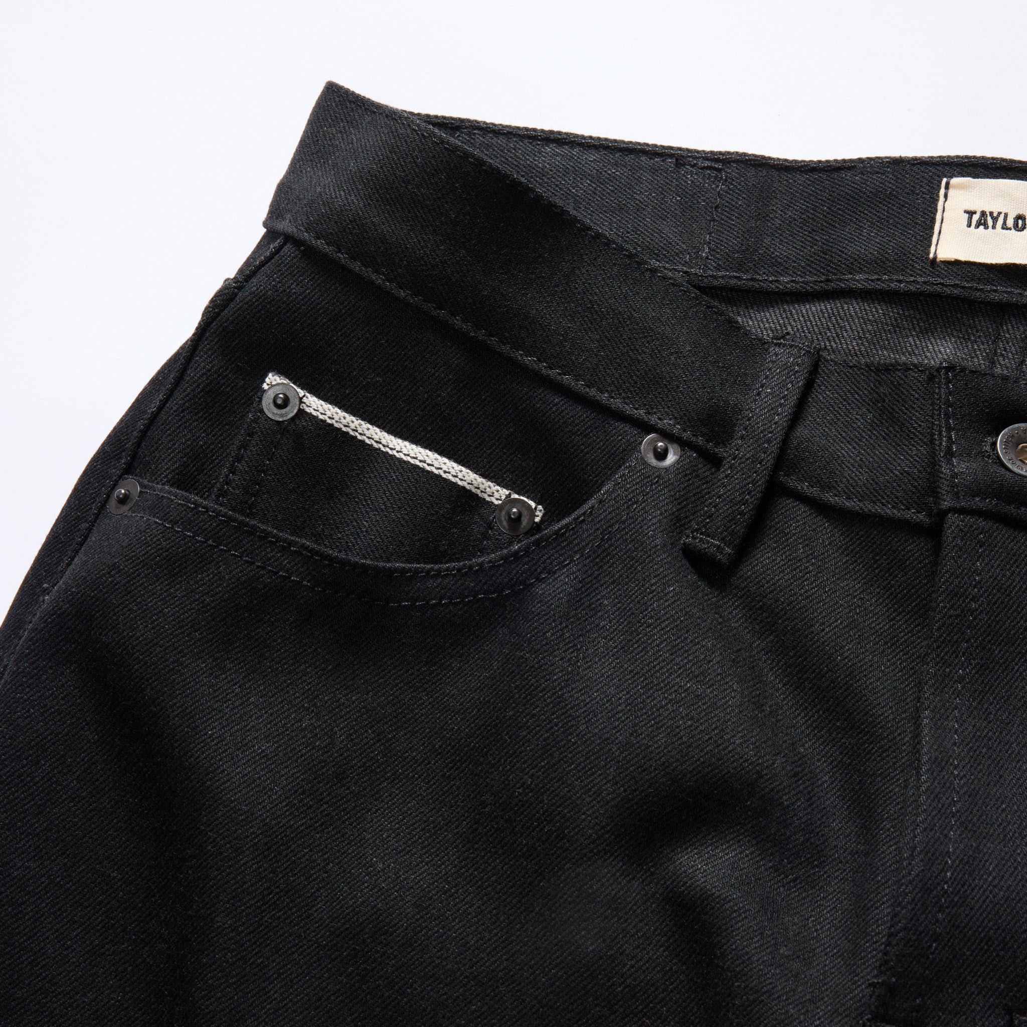 The Democratic Jean in Black Nihon Menpu Selvedge - Image 8