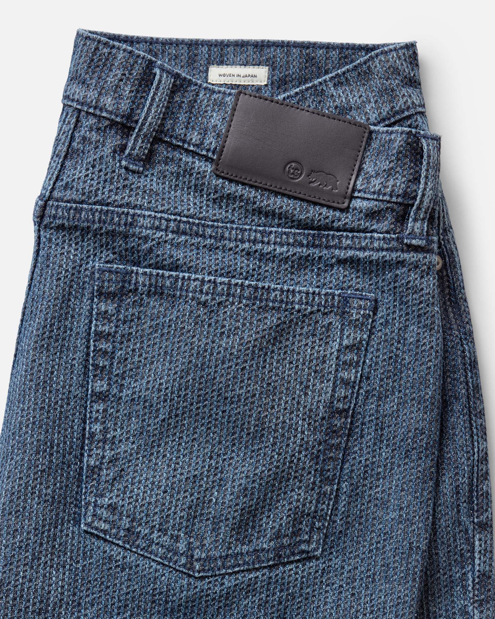 The Democratic Jean in Japanese Washed Indigo Sashiko - Image 6