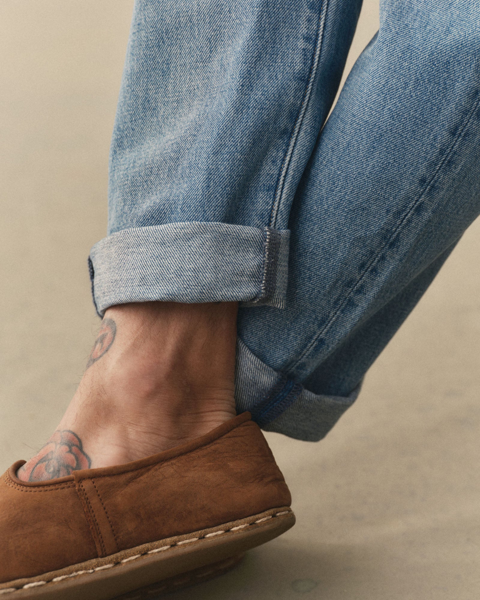 The Democratic Jean in Light Wash Hemp Denim - Image 5