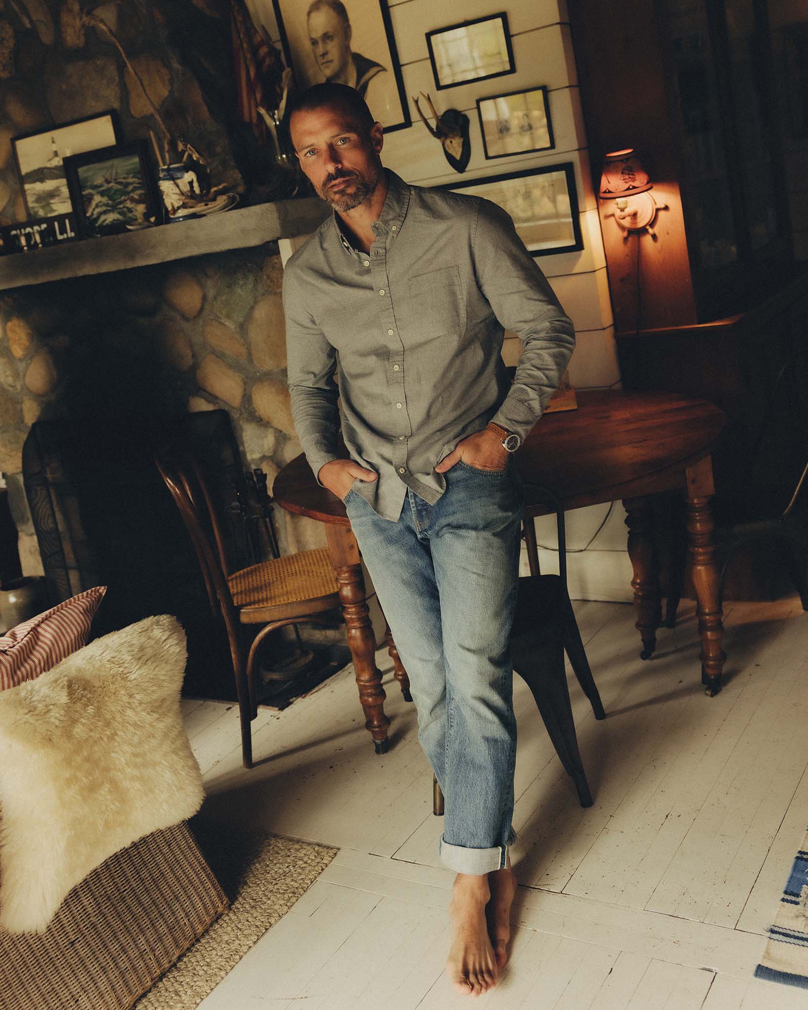 The Democratic Jean in Light Wash Organic Selvedge - Image 3