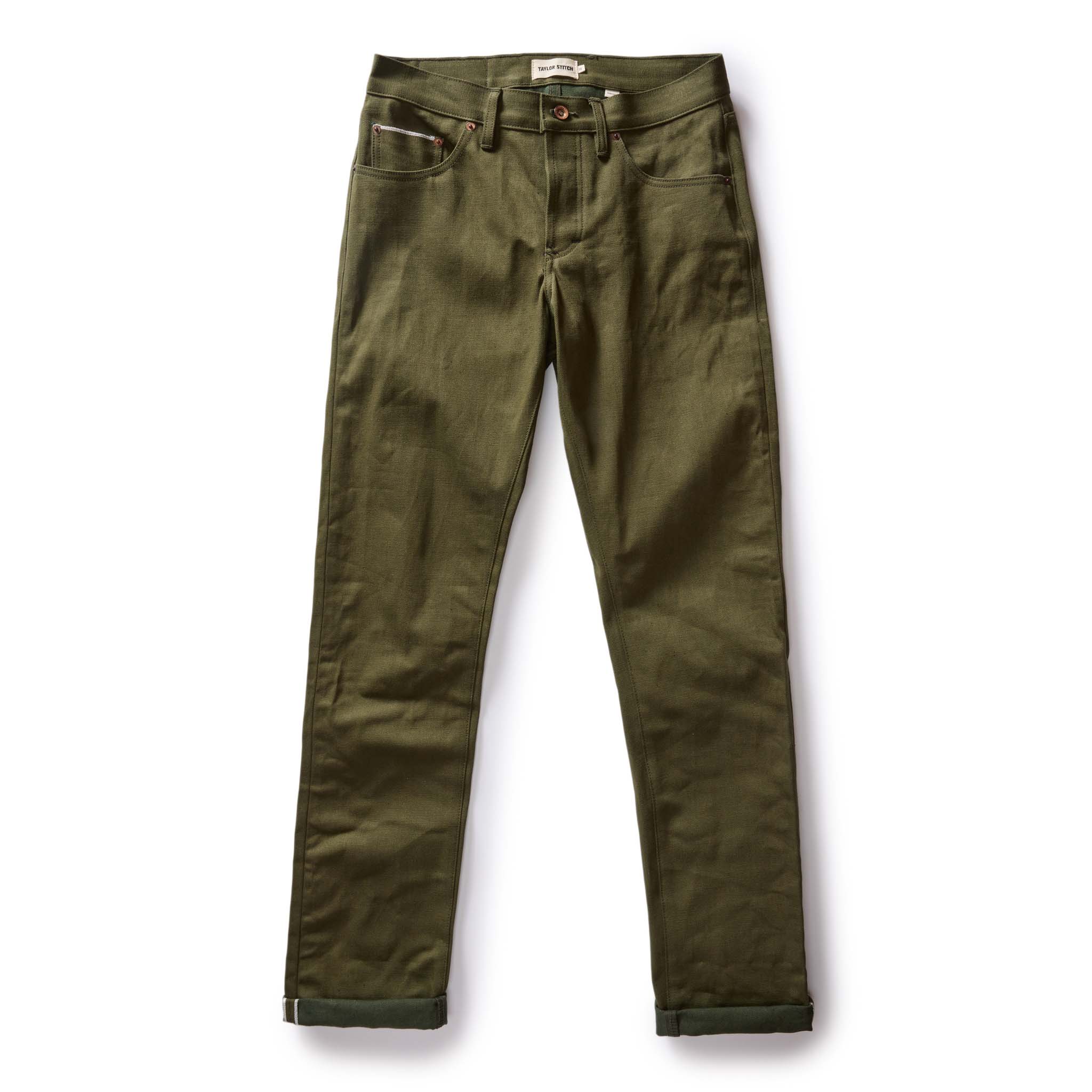 The Democratic Jean in Olive Nihon Menpu Selvage - Image 7