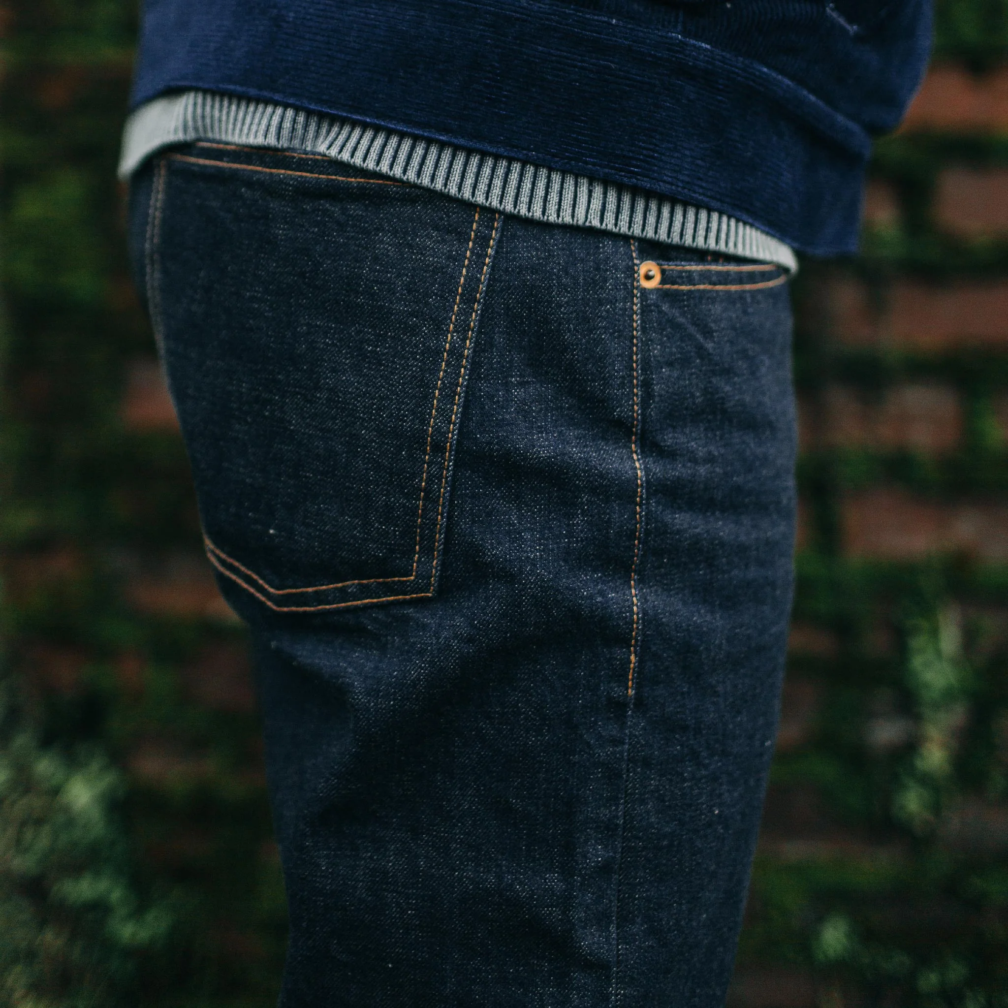 The Democratic Jean in Rinsed Organic Selvage - Image 3