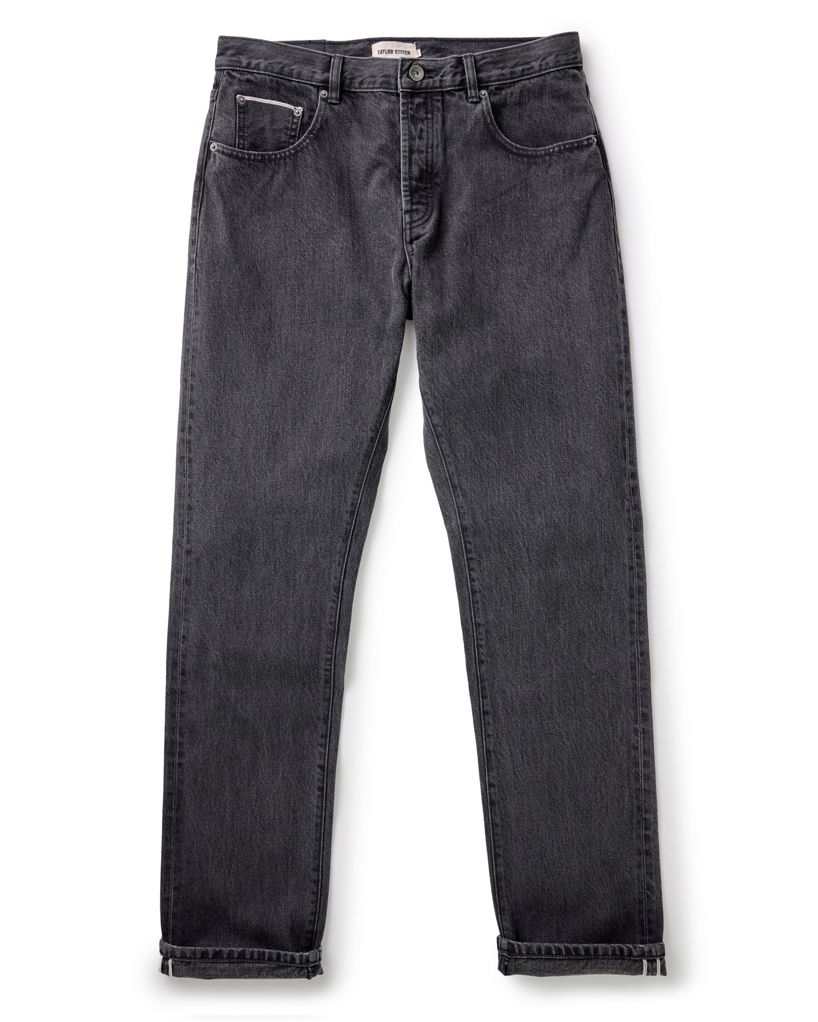 The Democratic Jean in Washed Black Organic Slub Selvedge - Image 6