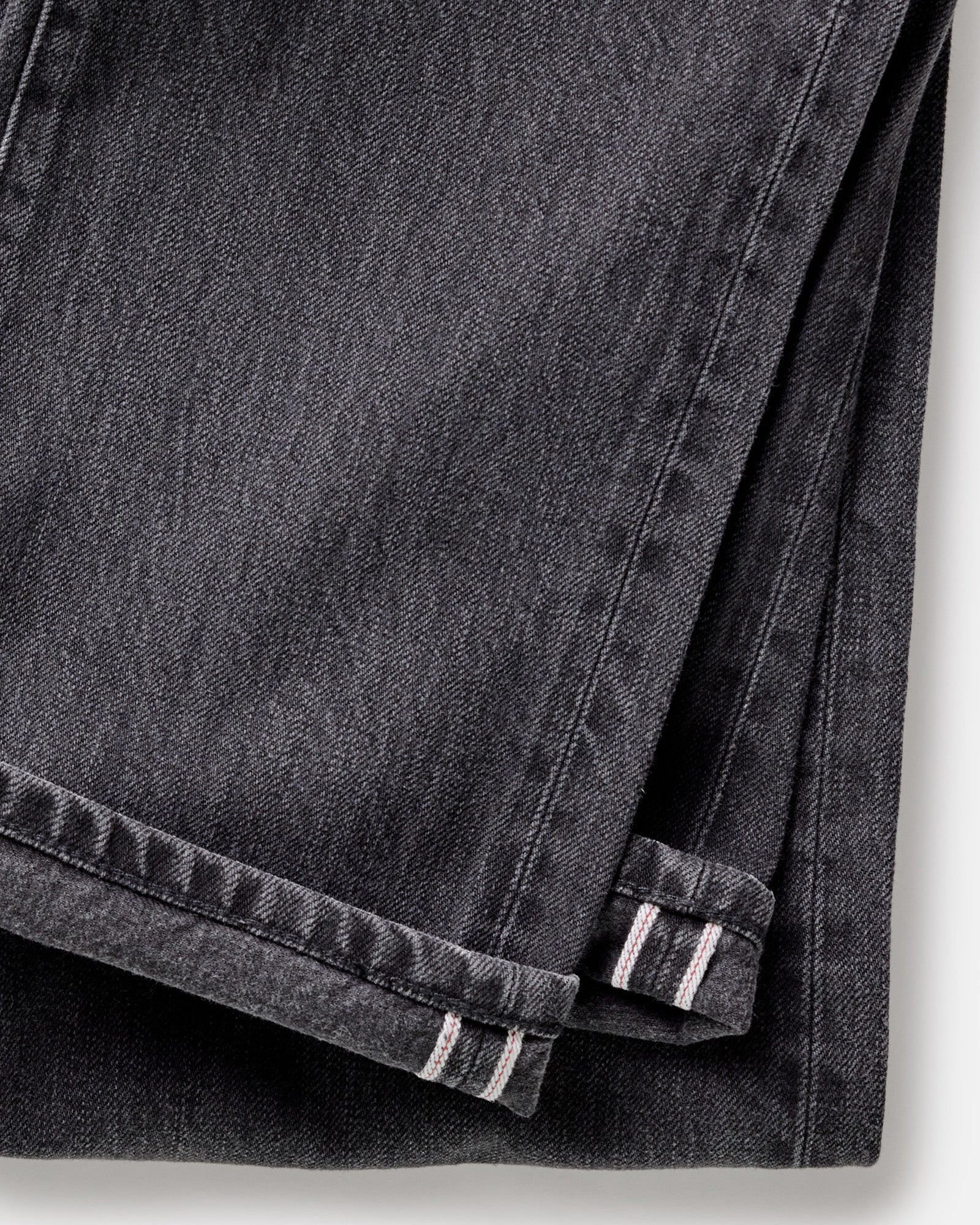 The Democratic Jean in Washed Black Organic Slub Selvedge - Image 9