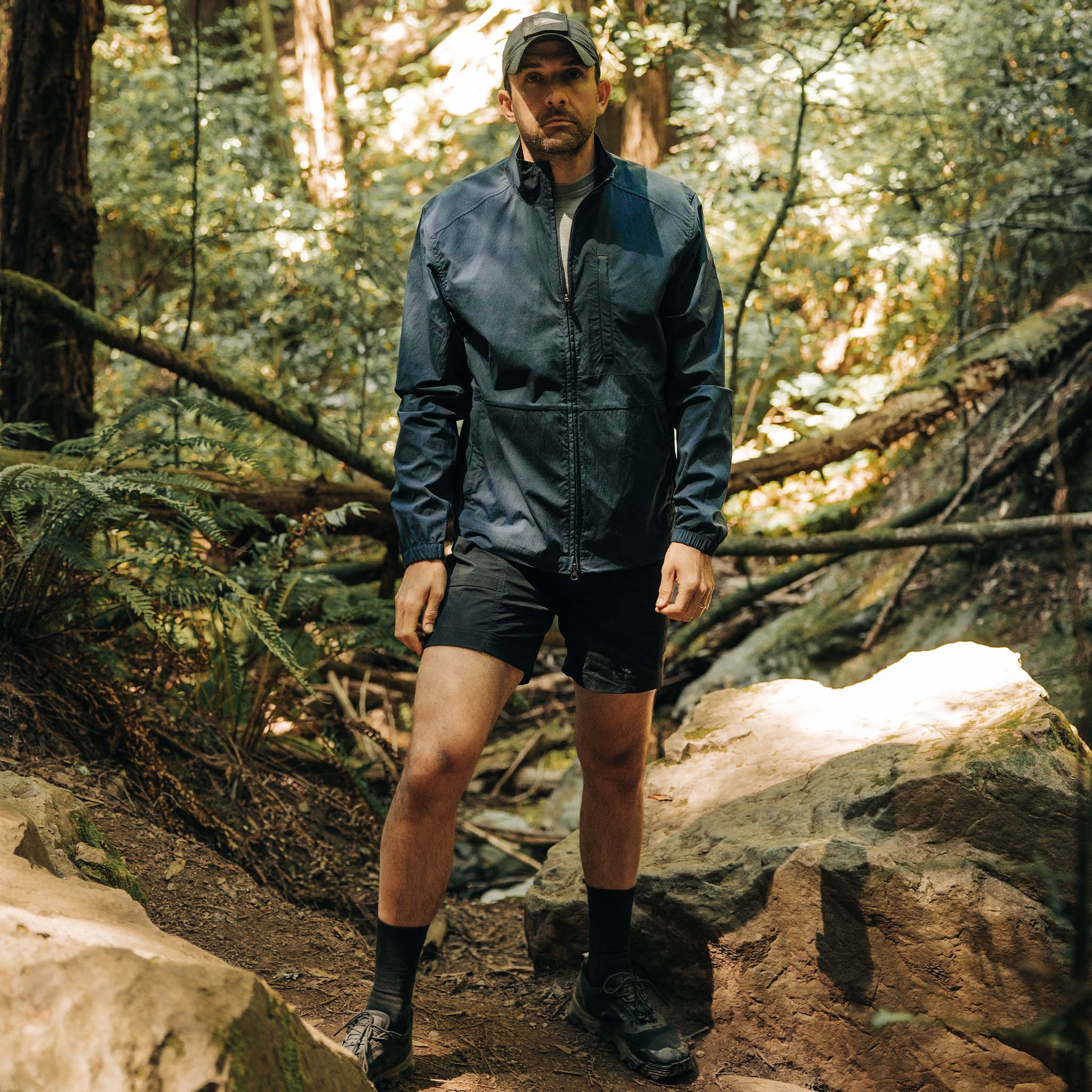 The Deploy Packable Shell in Dark Navy - Image 2