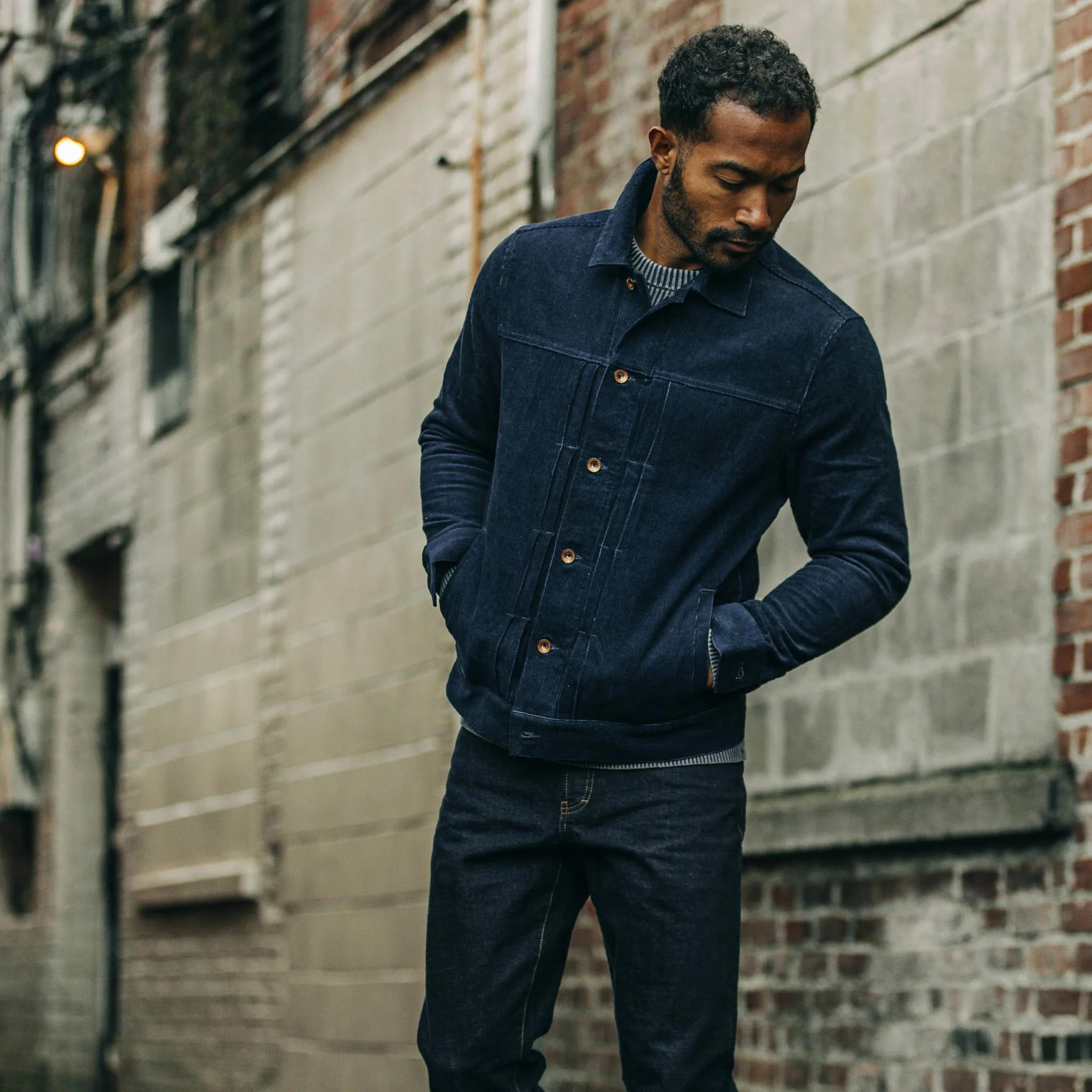 The Dispatch Jacket in Indigo Cord - Image 3