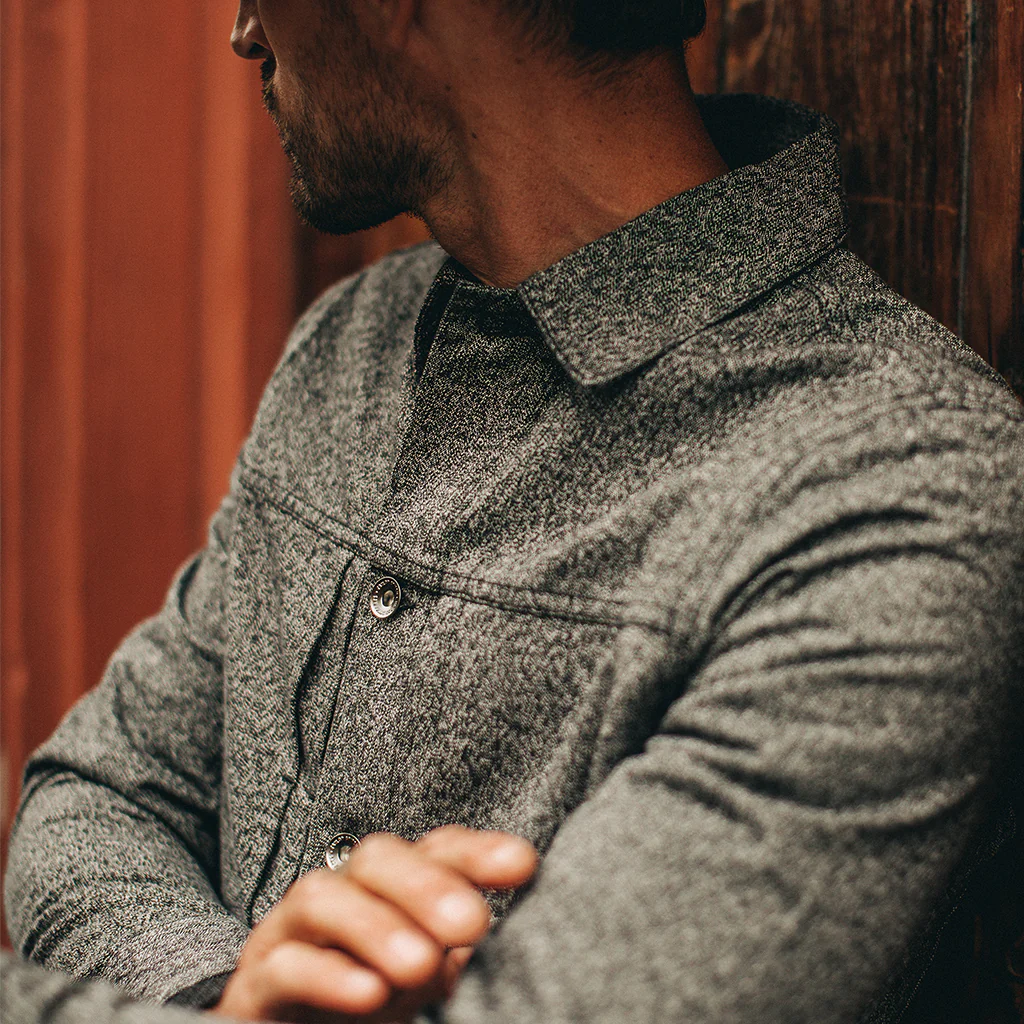 The Dispatch Jacket in Navy Jaspe - Image 3