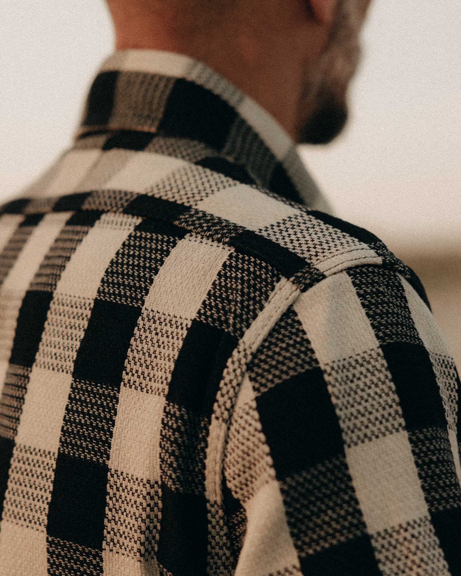 The Division Shirt in Black Indigo Check - Image 3