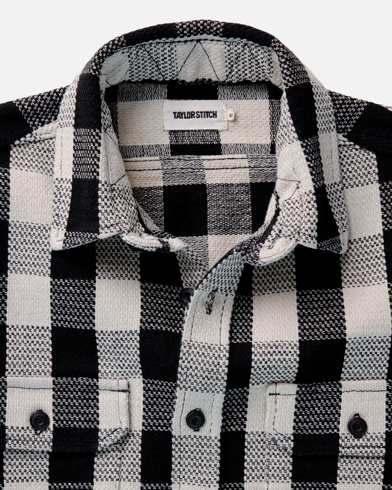 The Division Shirt in Black Indigo Check - Image 4