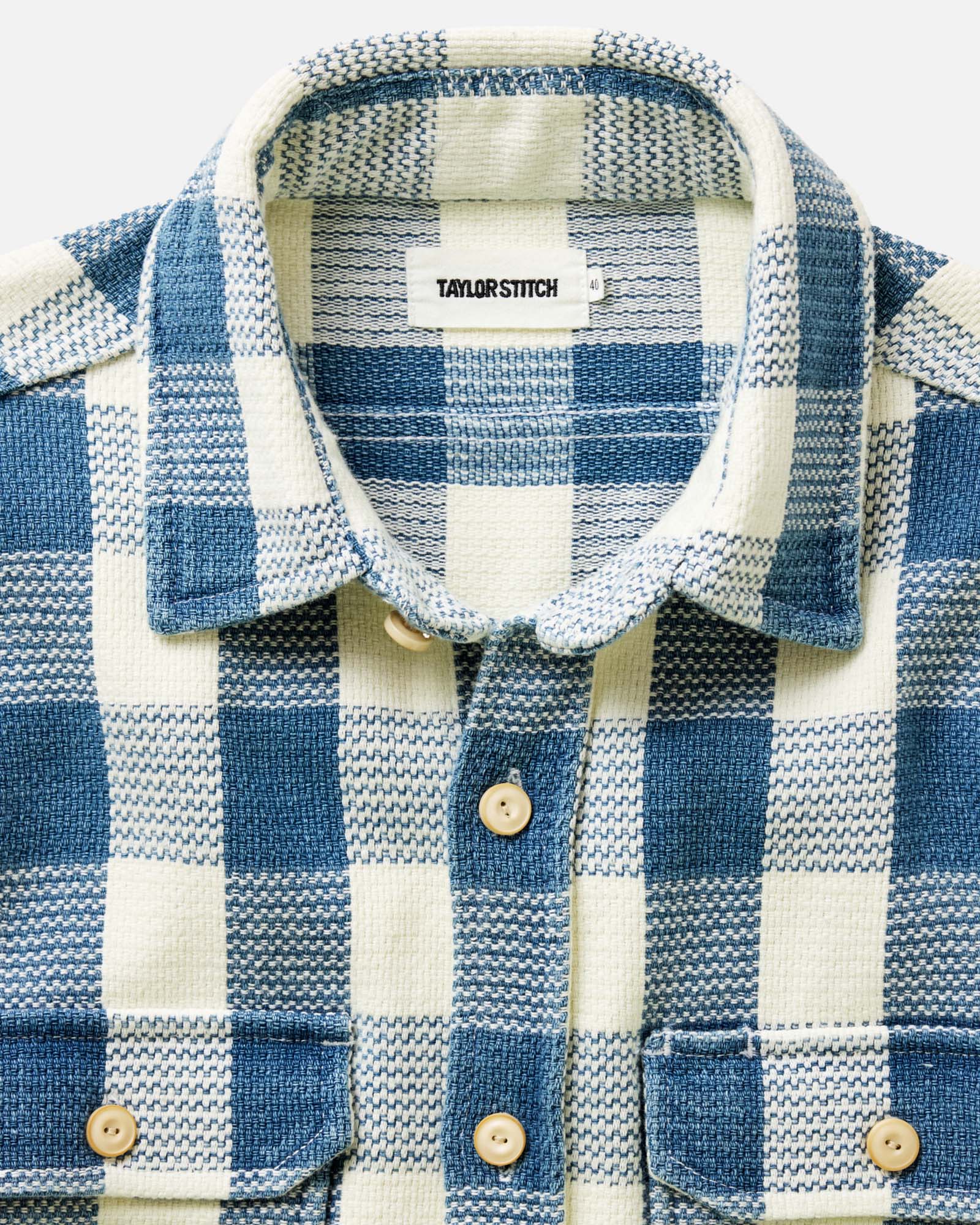 The Division Shirt in Washed Indigo Check - Image 3