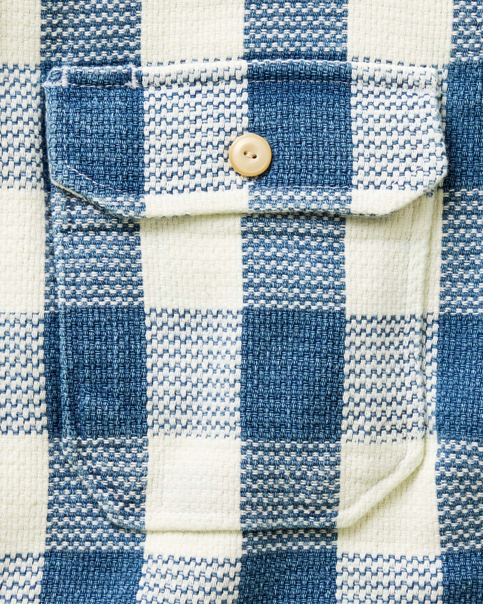 The Division Shirt in Washed Indigo Check - Image 6