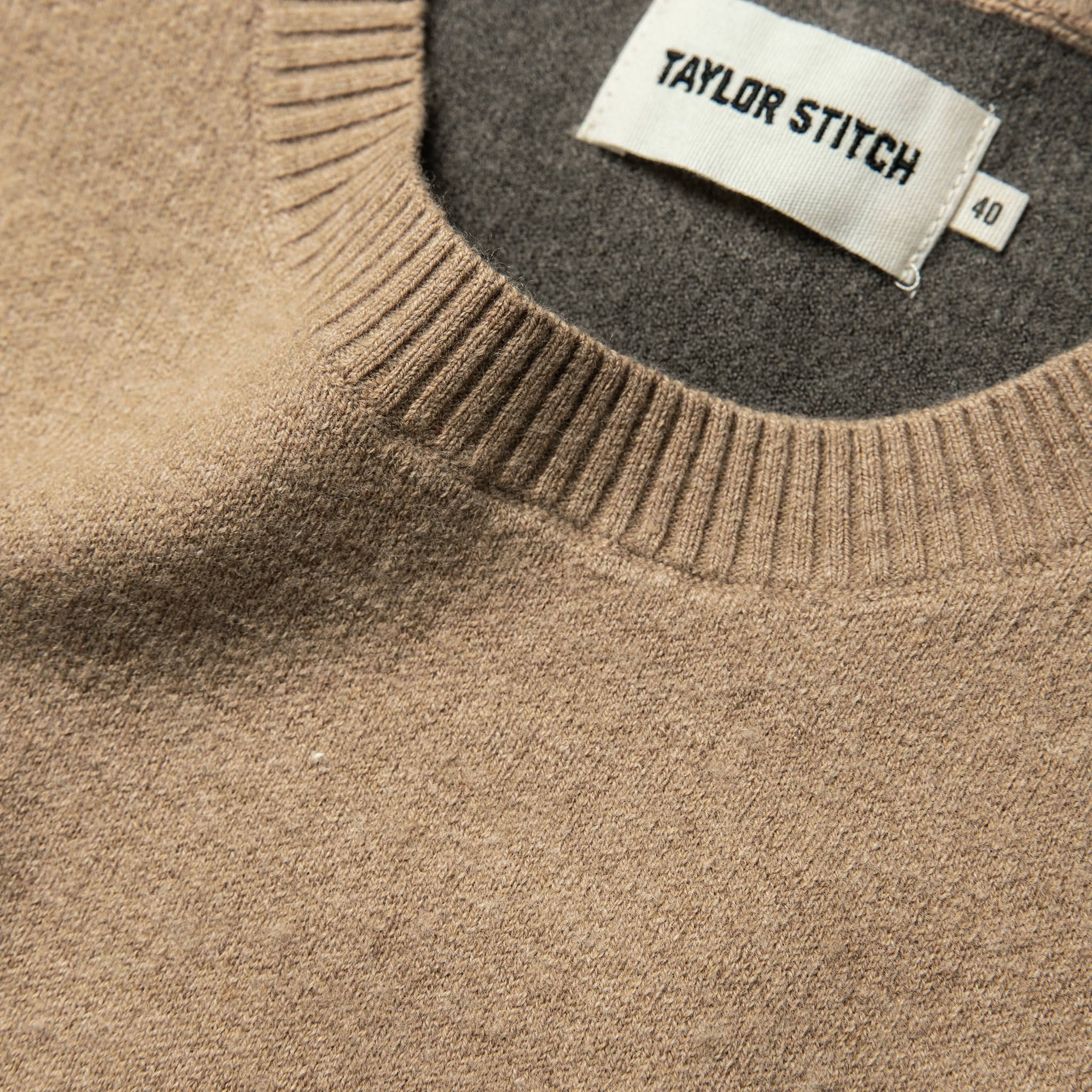 The Double Knit Sweater in British Khaki - Image 6
