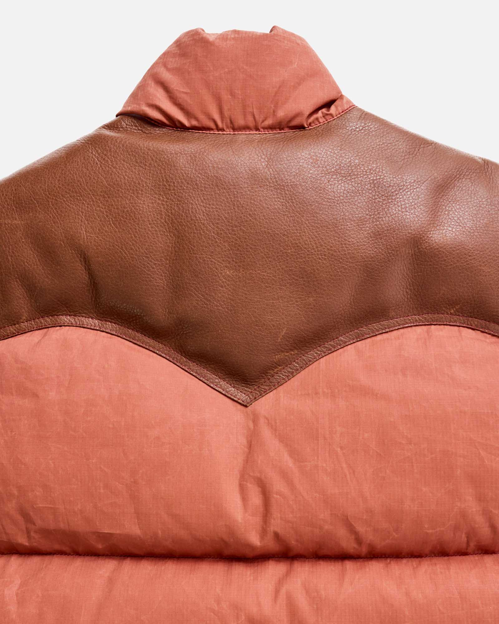 The Down Vest in Brick Red Waxed Ripstop - Image 5