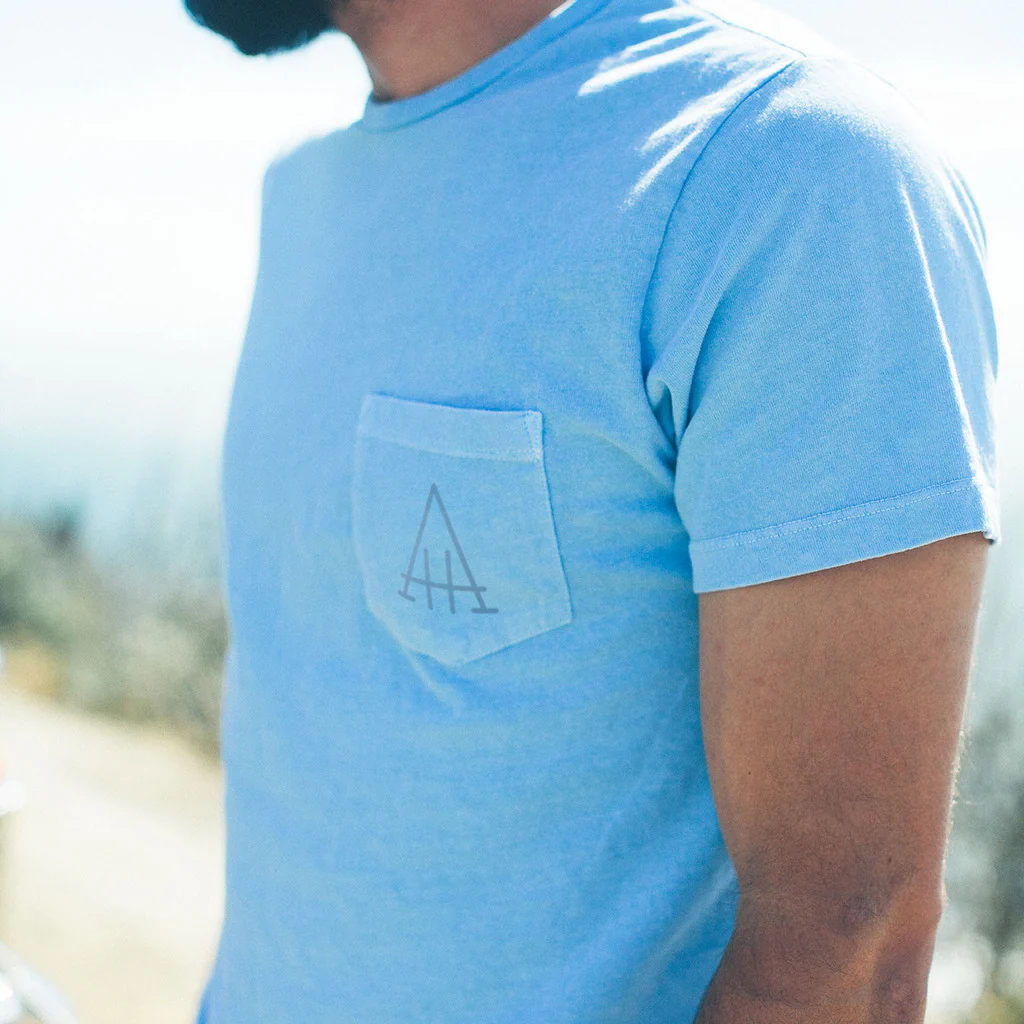 The Highway Tee in Dusty Blue - Image 3