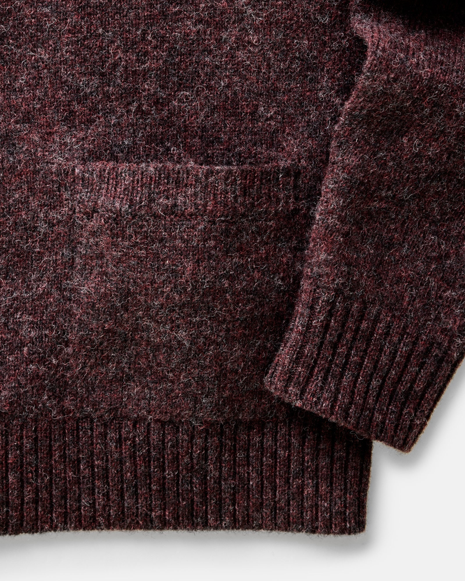 The Eastmoor Cardigan in Heather Port Wool - Image 5