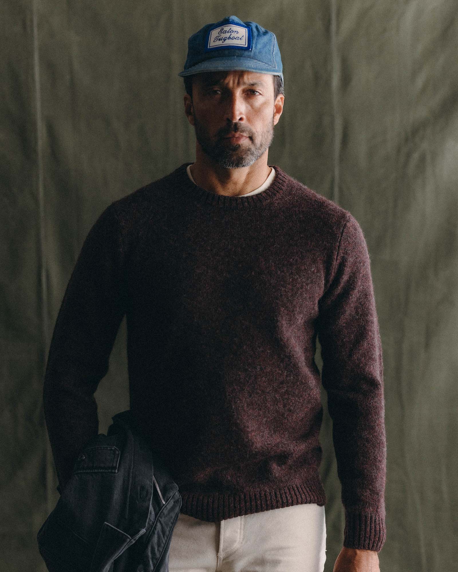 The Eastmoor Sweater in Heather Port Wool - Image 2