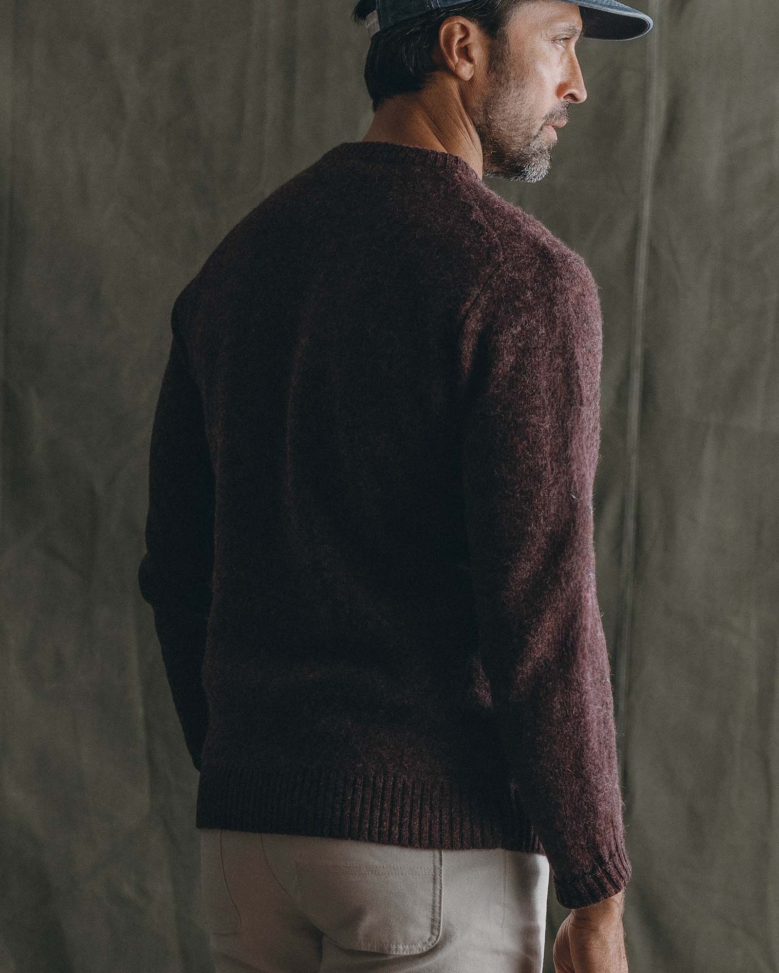 The Eastmoor Sweater in Heather Port Wool - Image 3