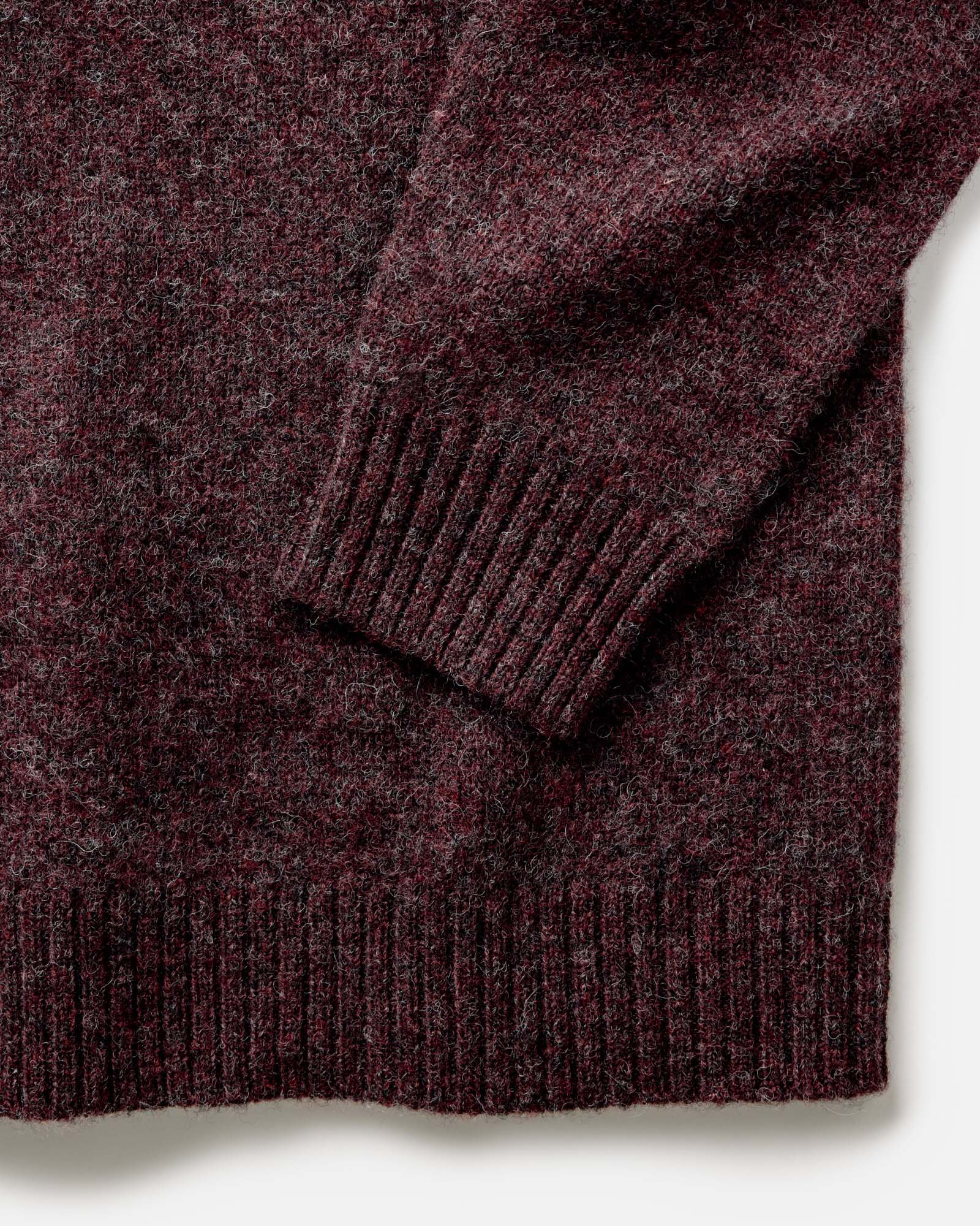 The Eastmoor Sweater in Heather Port Wool - Image 5