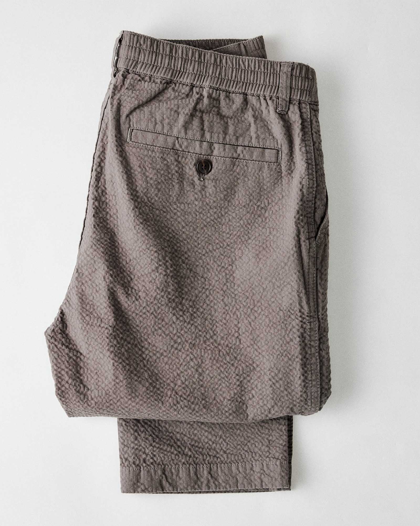 The Easy Pant in Canteen Seersucker - Image 10