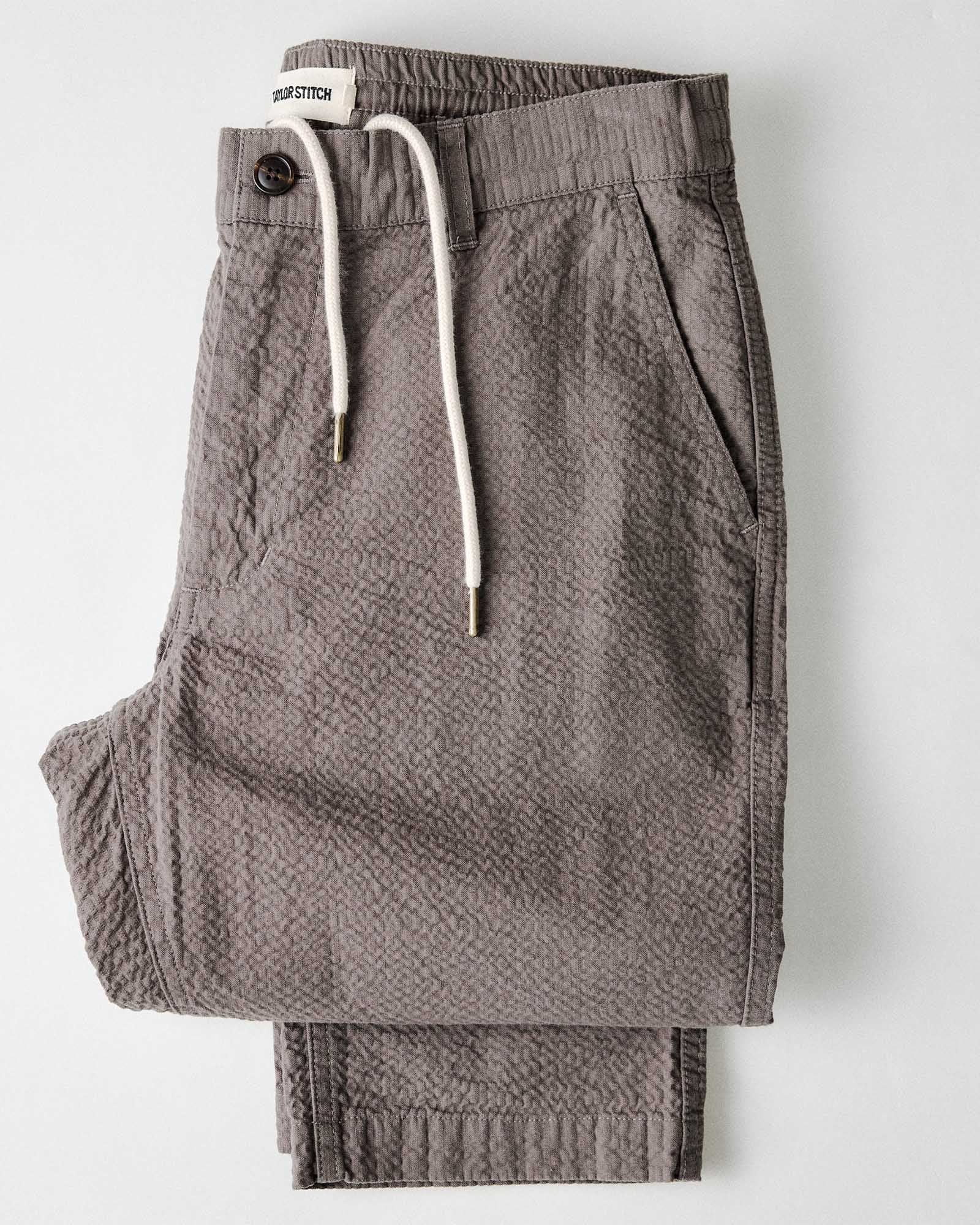 The Easy Pant in Canteen Seersucker - Image 7