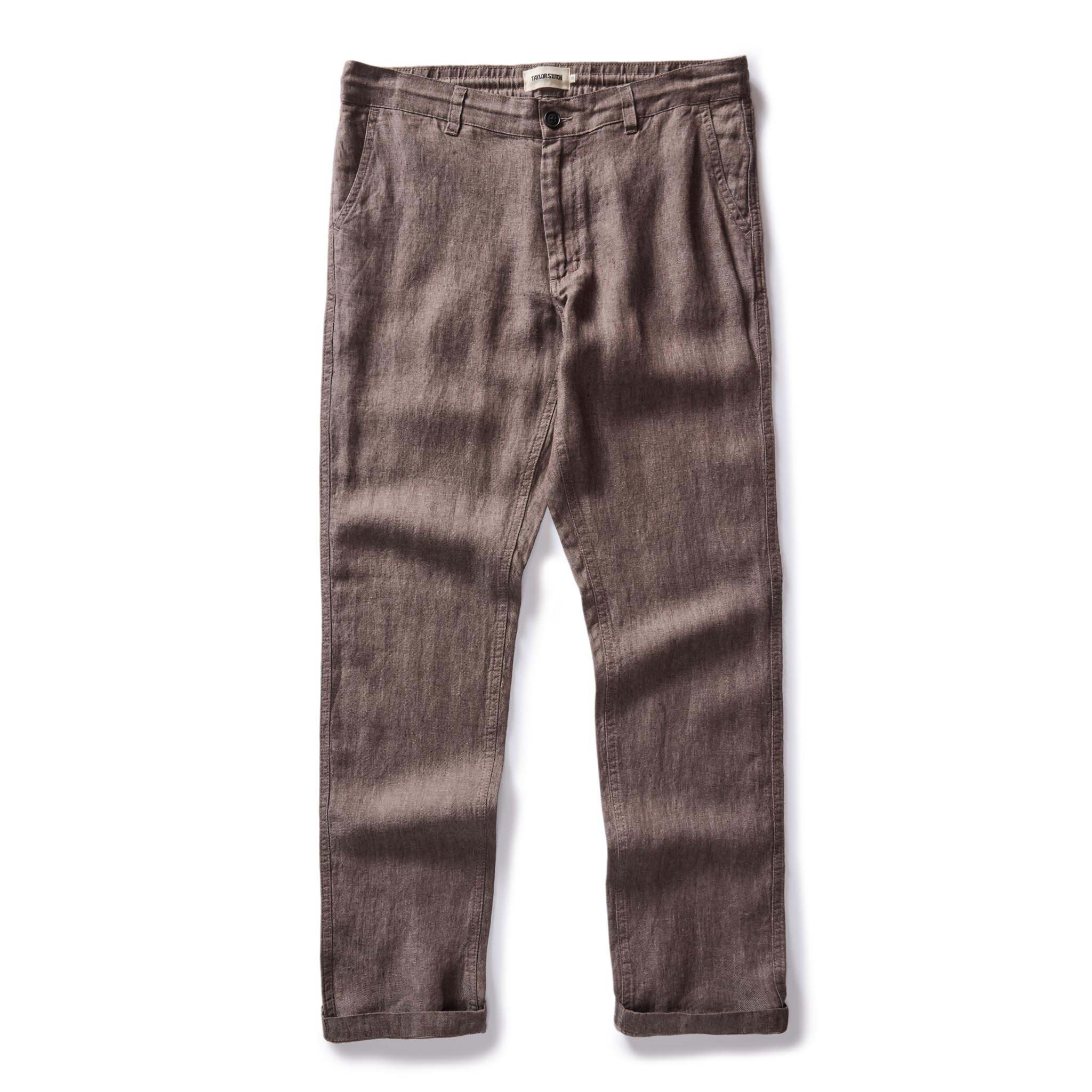 The Easy Pant in Cocoa Linen - Image 6