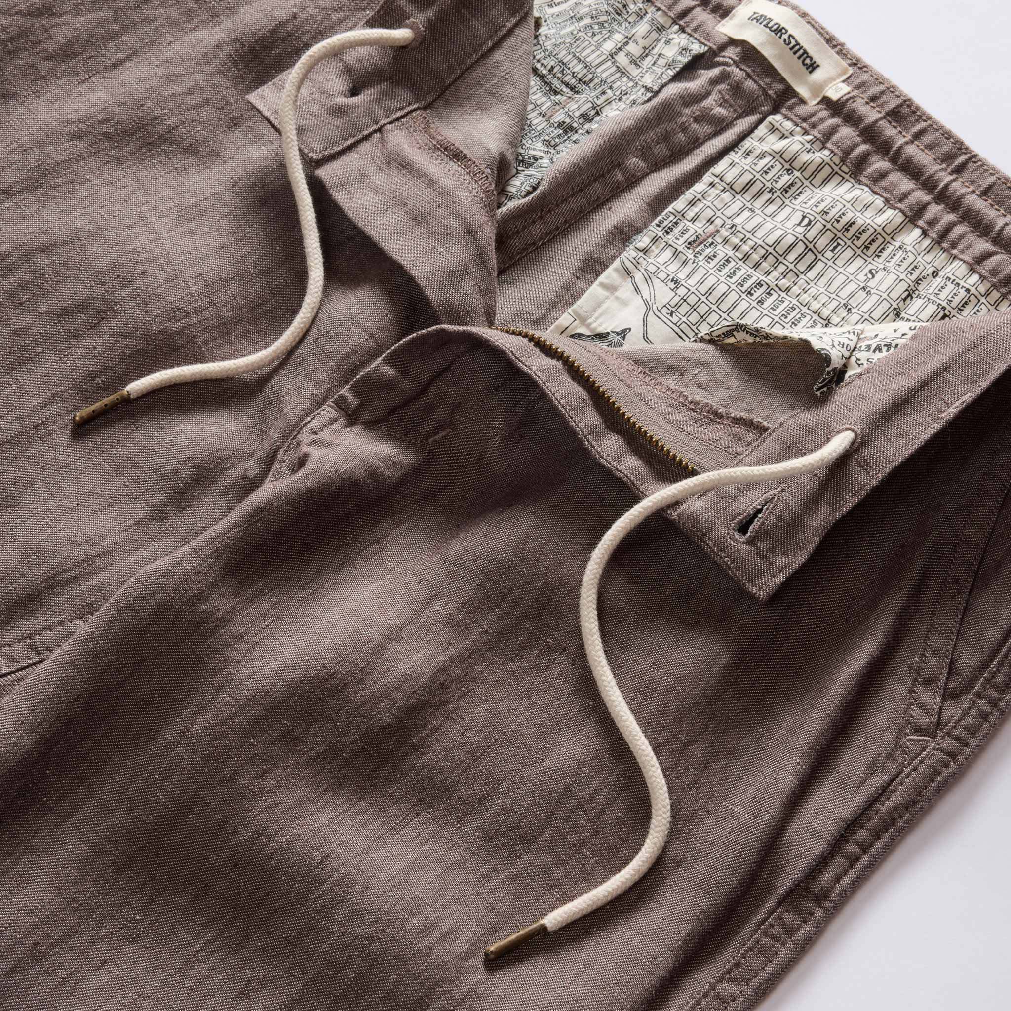The Easy Pant in Cocoa Linen - Image 8