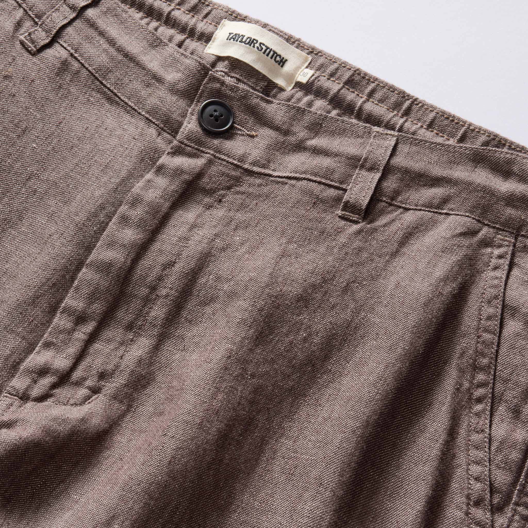 The Easy Pant in Cocoa Linen - Image 9