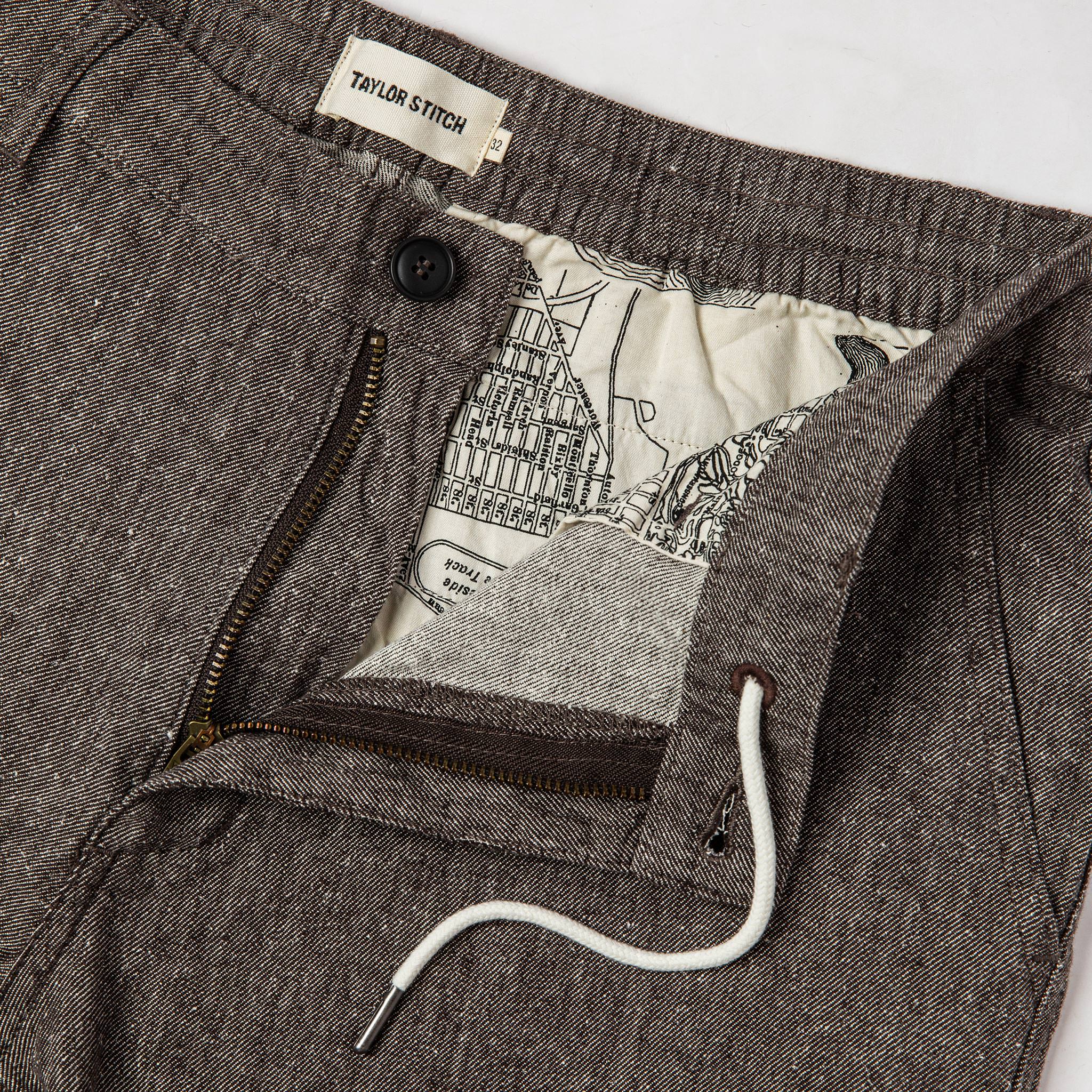 The Easy Pant in Espresso Linen - Image 7
