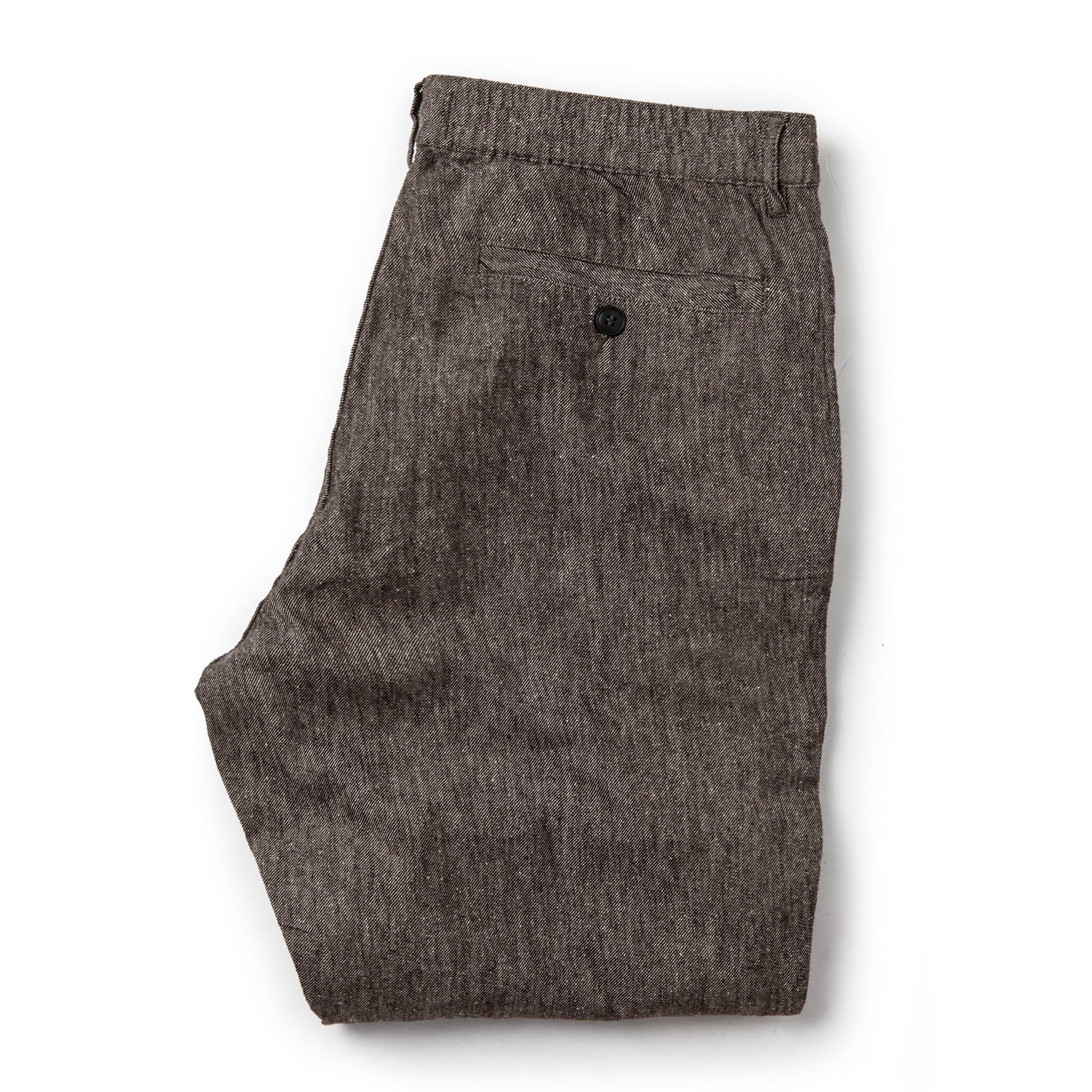 The Easy Pant in Espresso Linen - Image 9