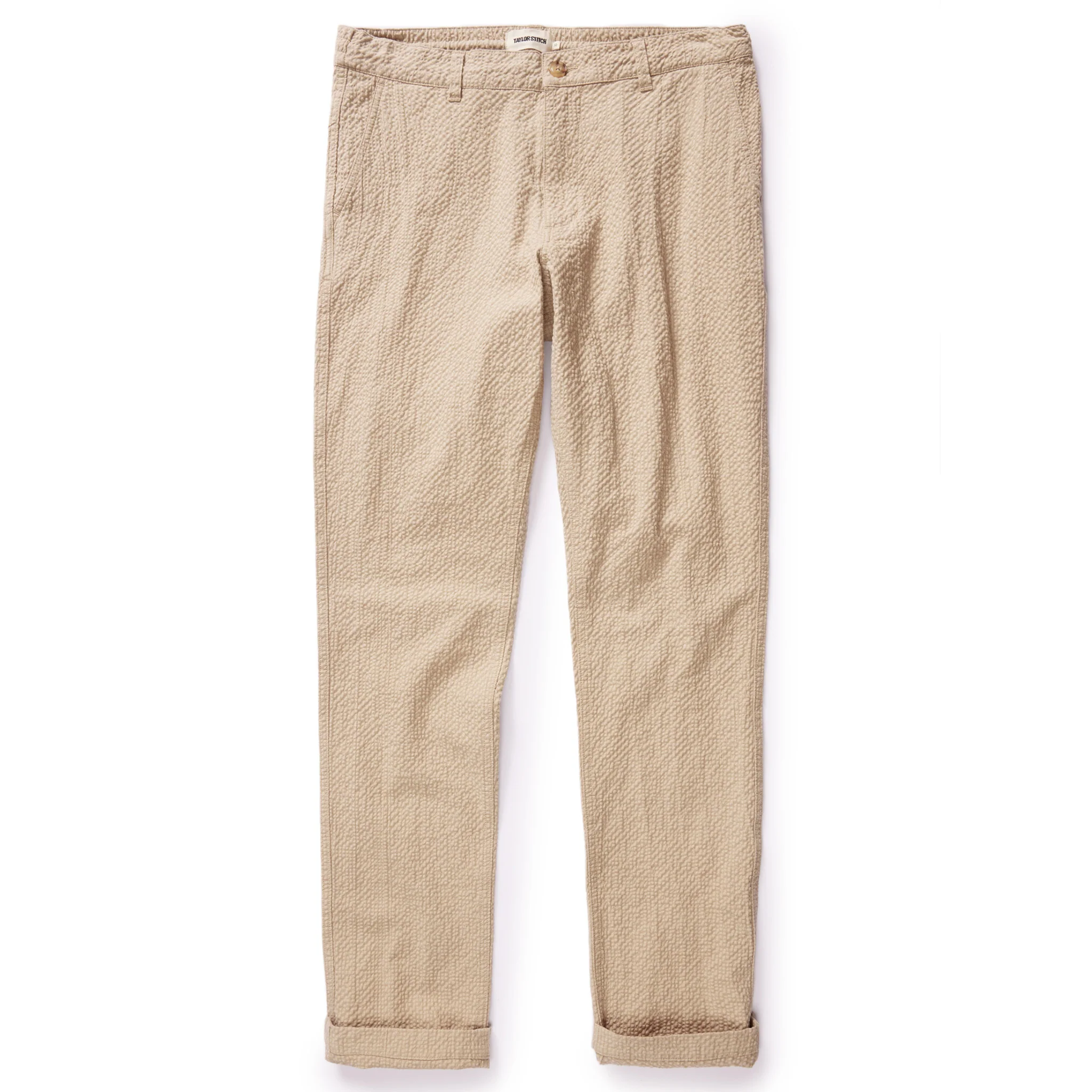 The Easy Pant in Heather Oat Seersucker - Image 5