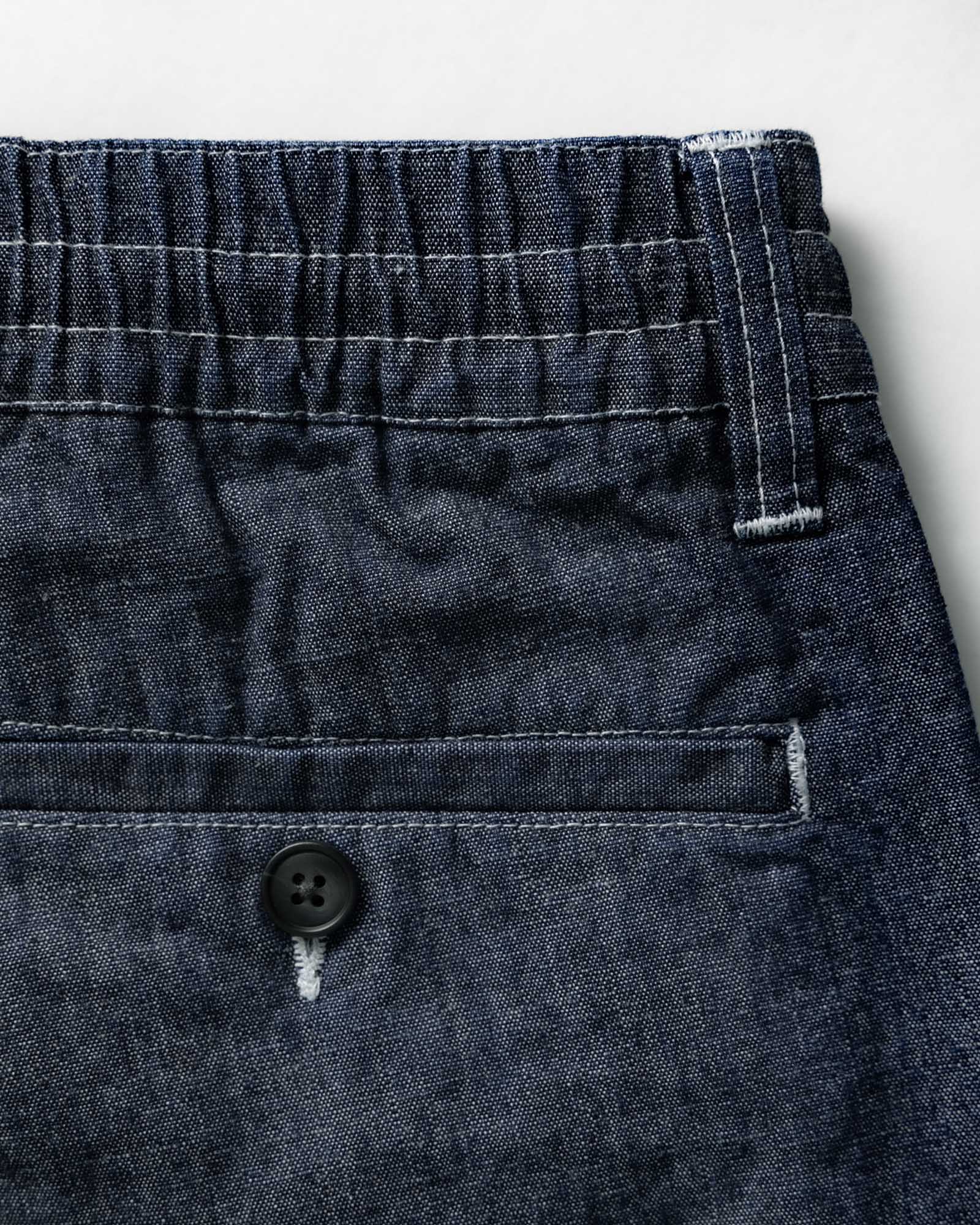 The Easy Pant in Washed Indigo Chambray - Image 7