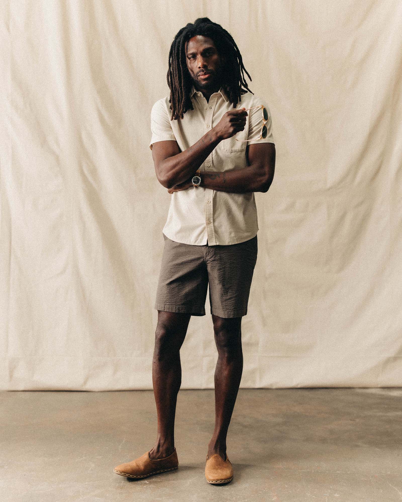 The Easy Short in Canteen Seersucker - Image 2